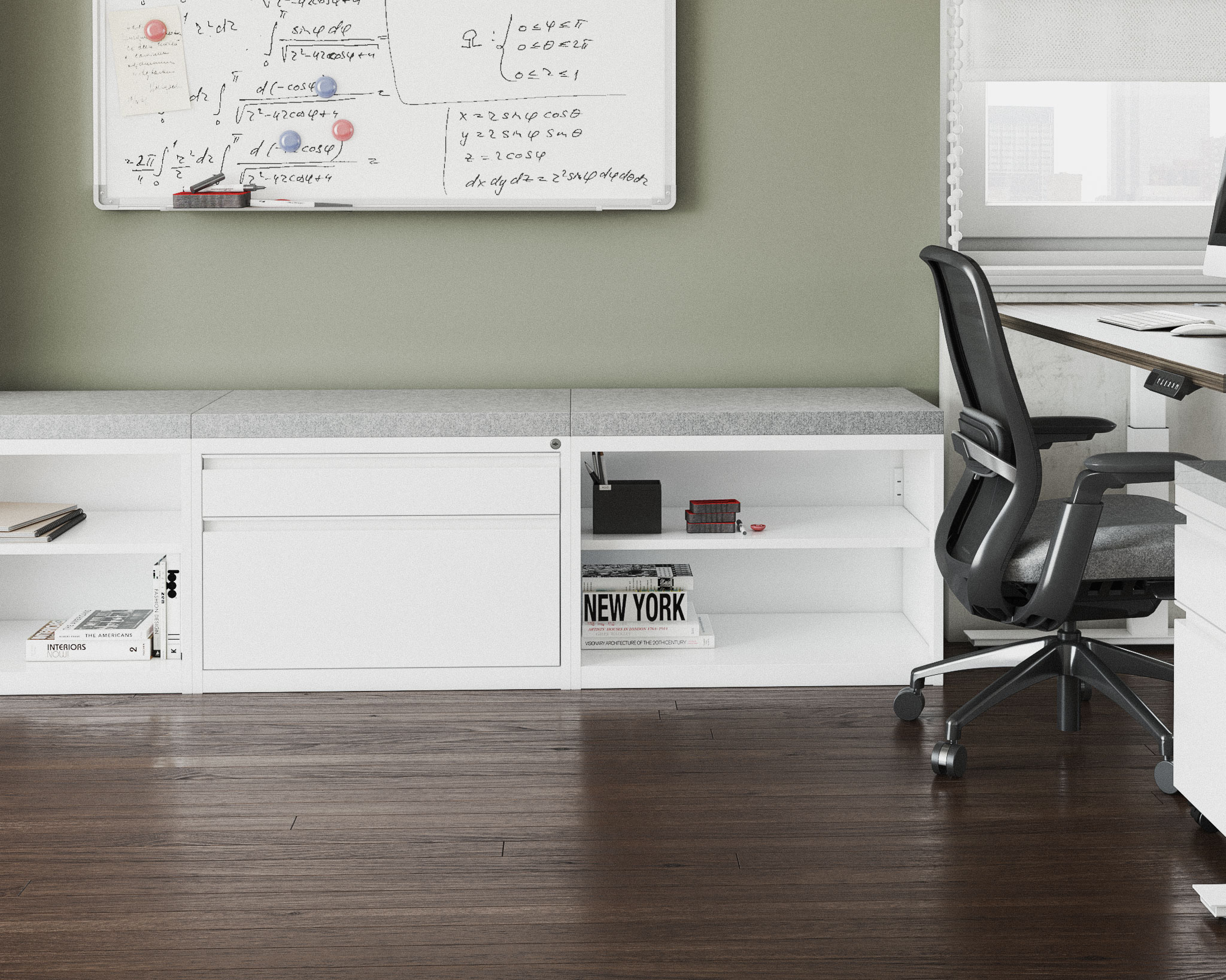 Keep 2-Drawer Flat and Hanging Lateral File Cabinet