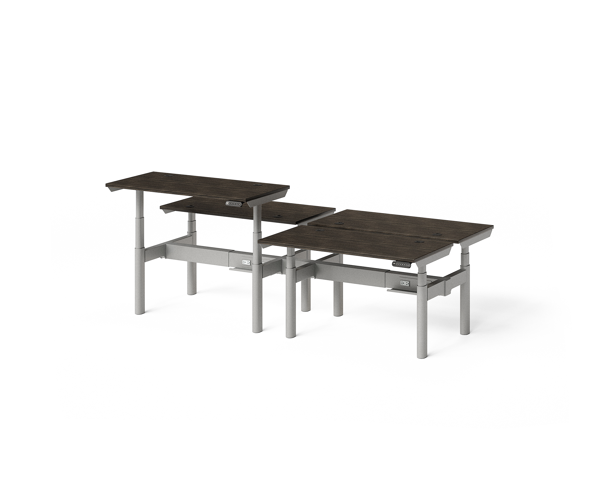 Sol Adjustable-Height Desks for 4