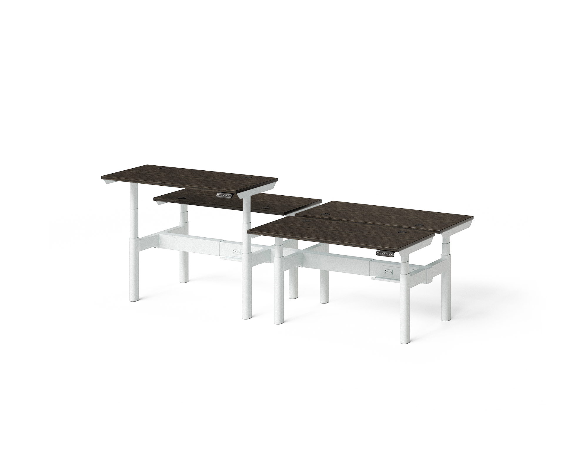 Sol Adjustable-Height Desks for 4