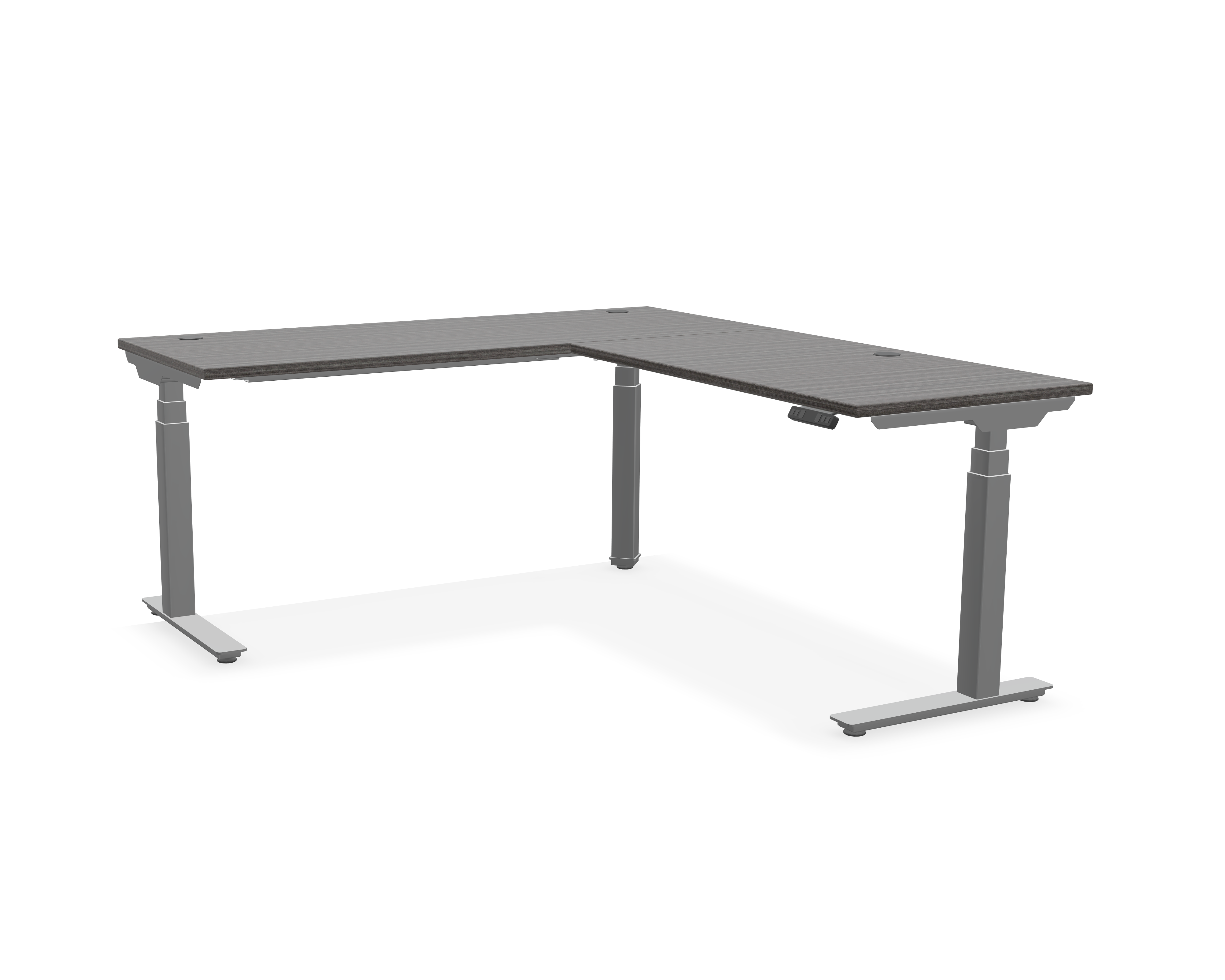Summit L-Shaped Adjustable-Height Desk