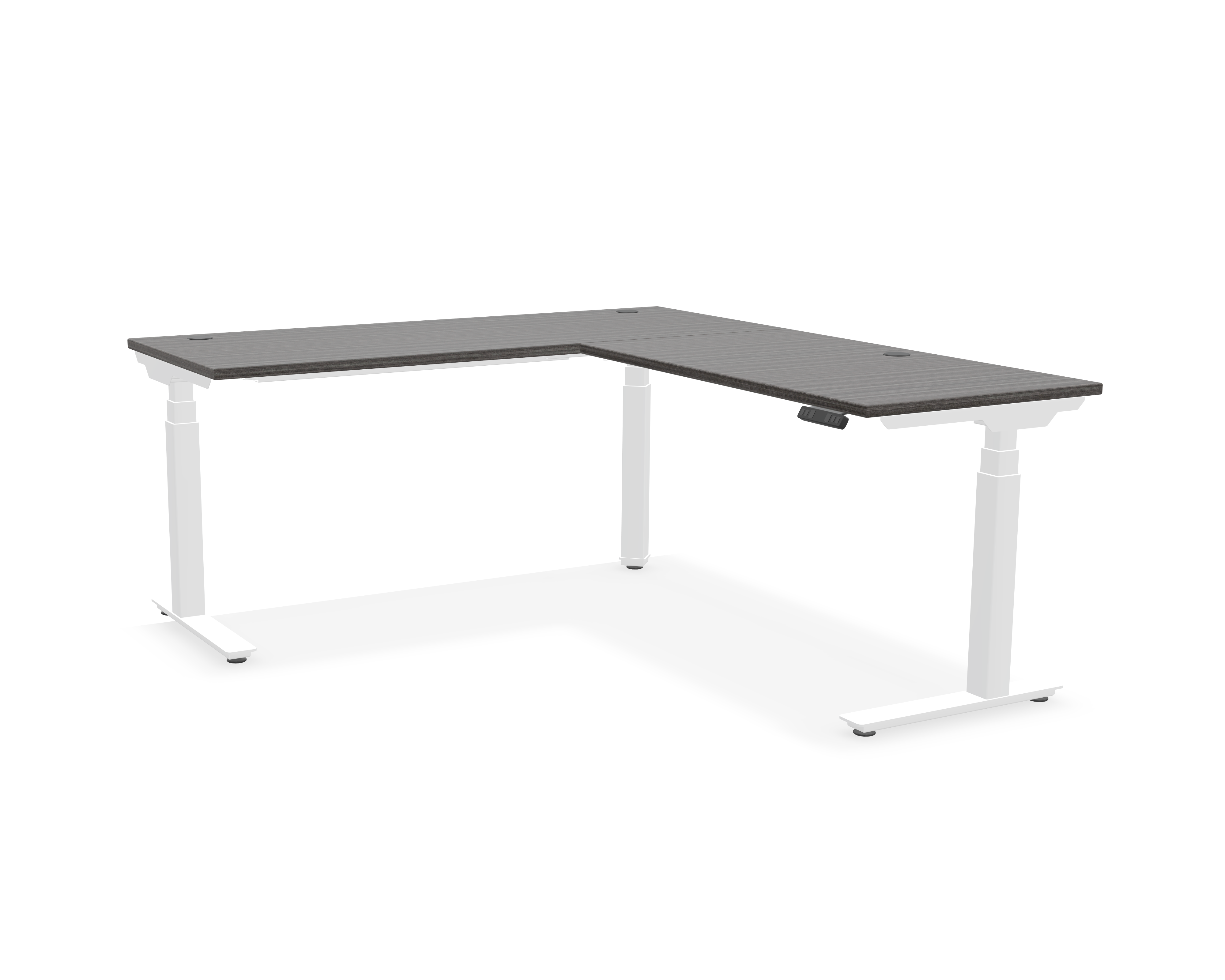 Summit L-Shaped Adjustable-Height Desk