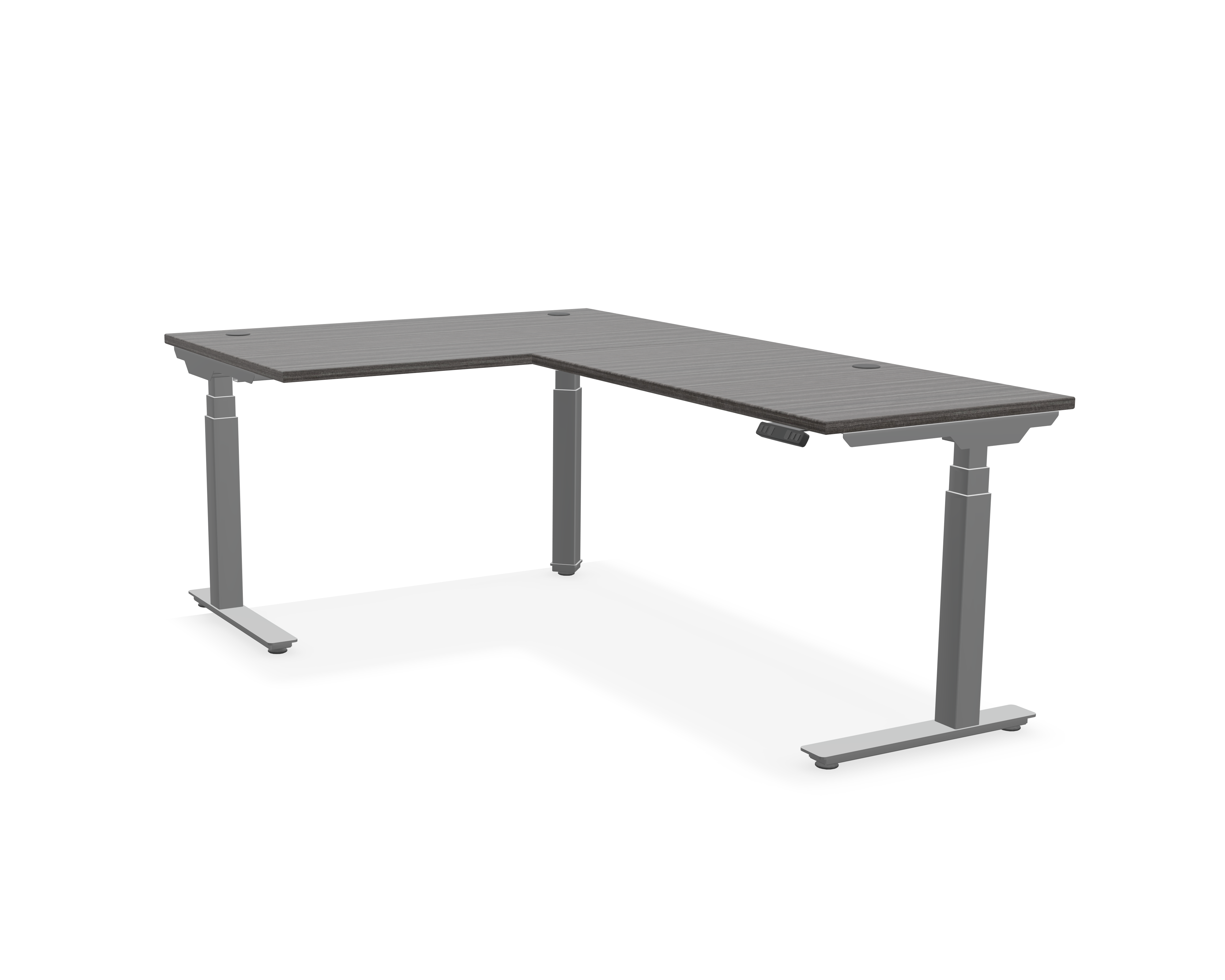 Summit L-Shaped Adjustable-Height Desk