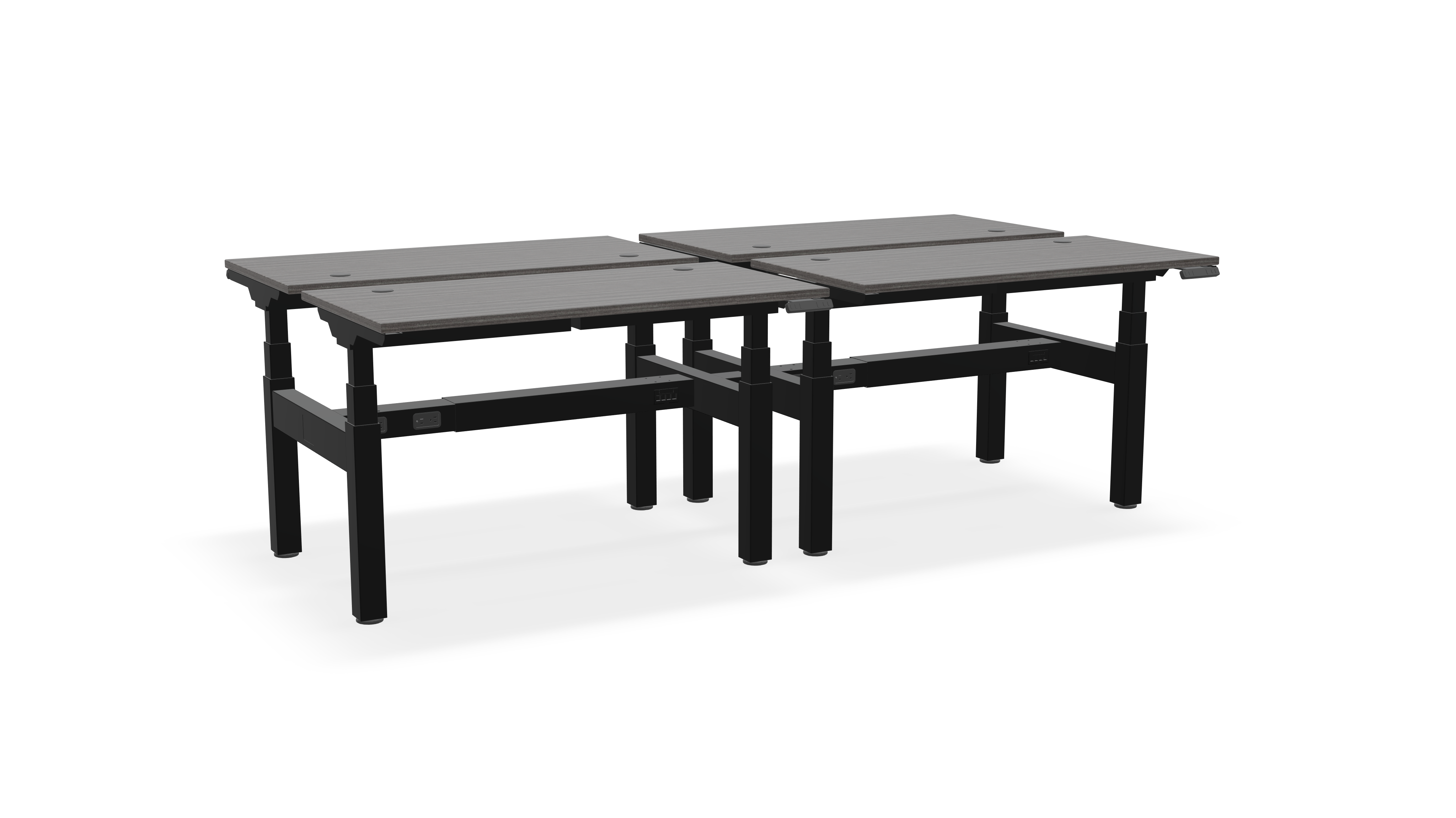 Think Adjustable-Height Benched Desks for 4
