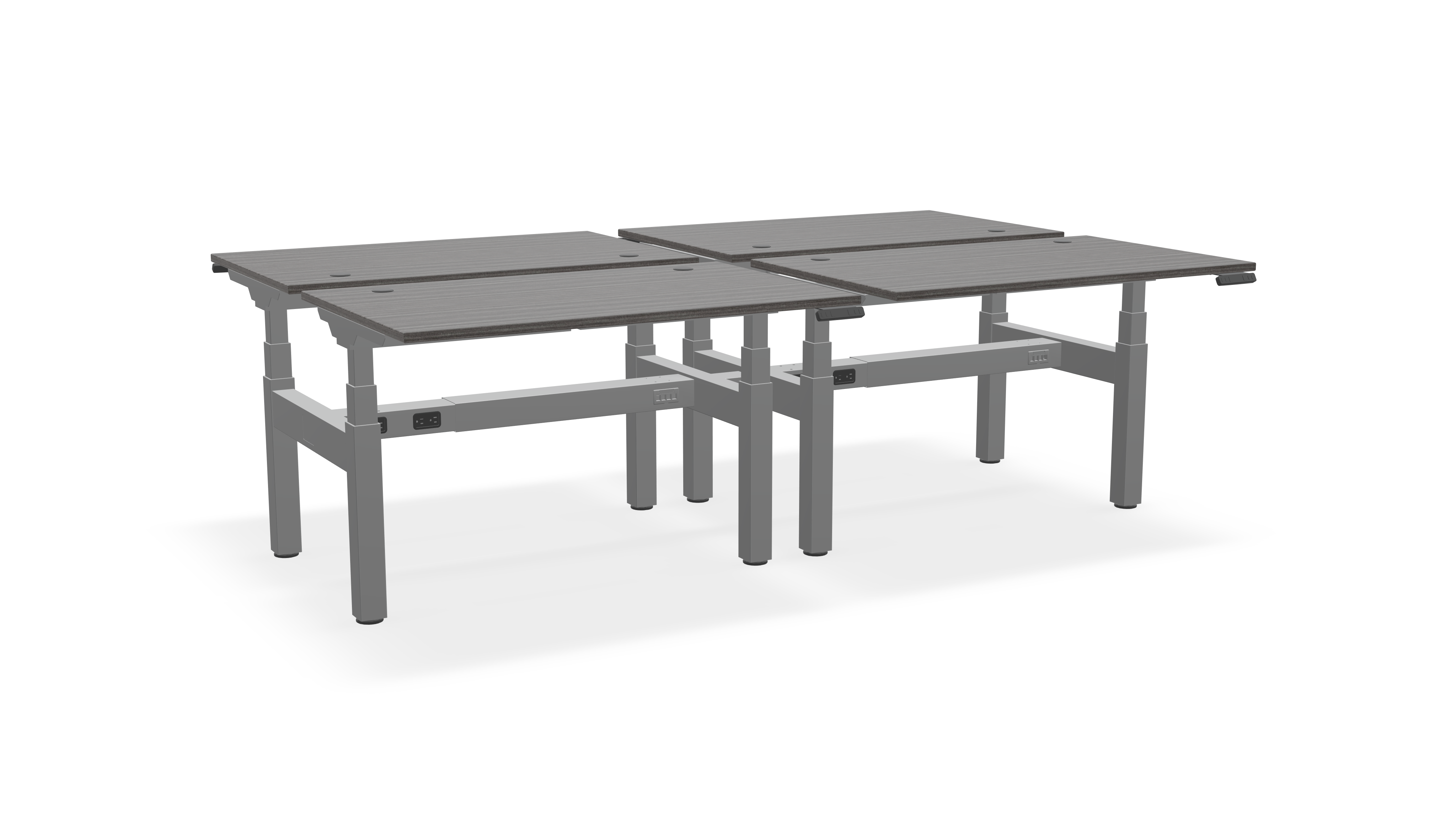 Think Adjustable-Height Benched Desks for 4