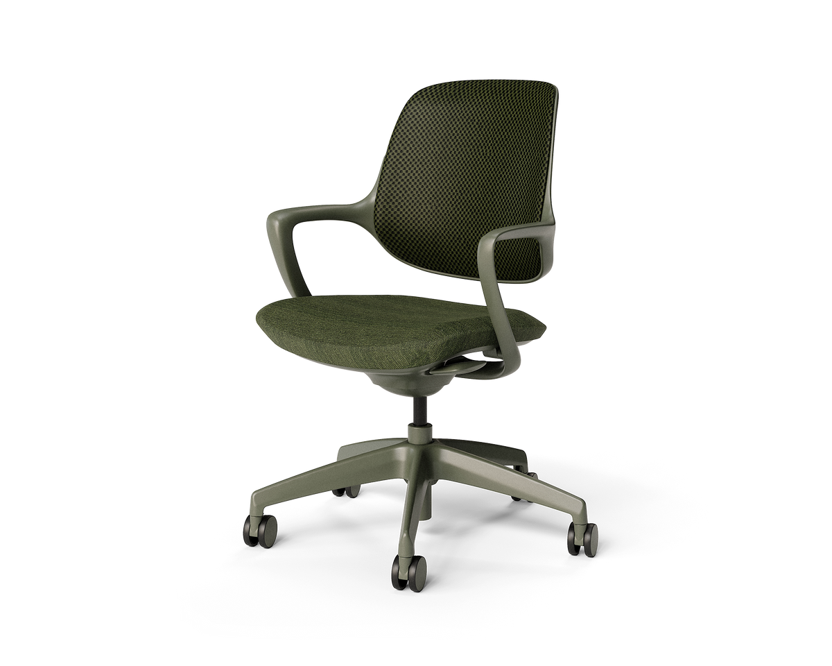 Covey Office Chair with Color Frame in Pine
