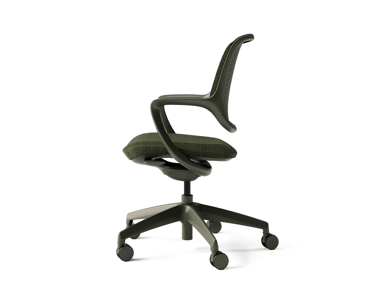 Covey Office Chair with Color Frame in Pine (view 2)