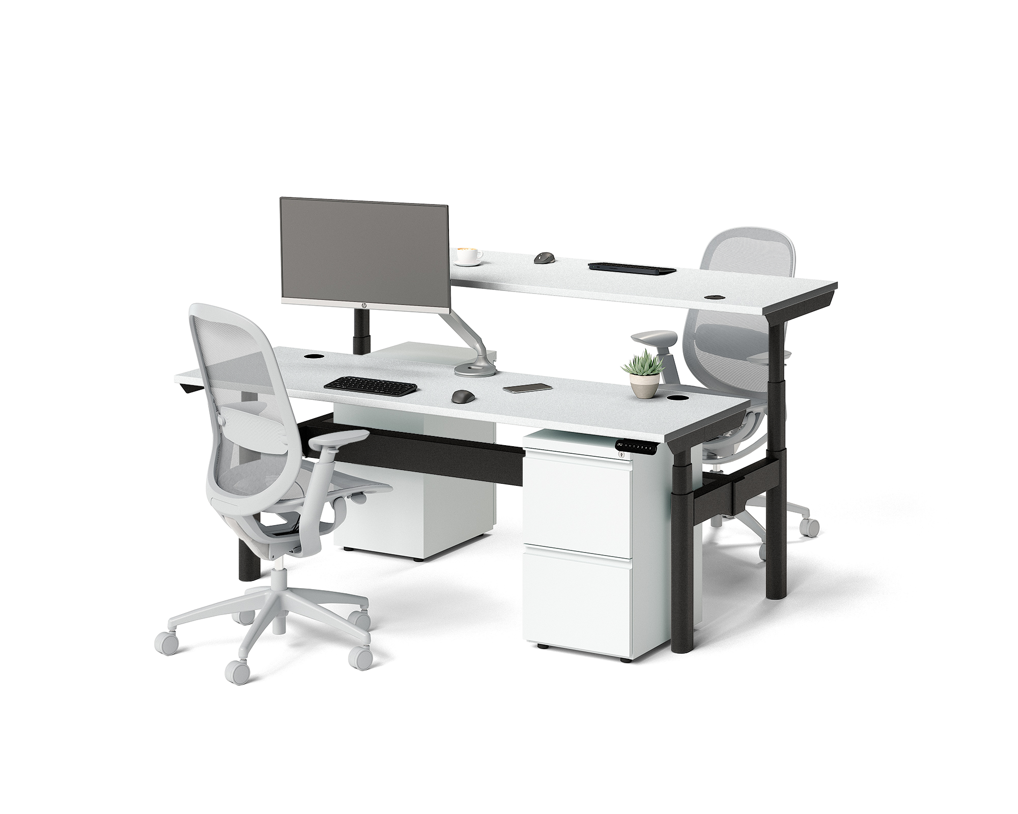 Sol Adjustable-Height Desks for 2