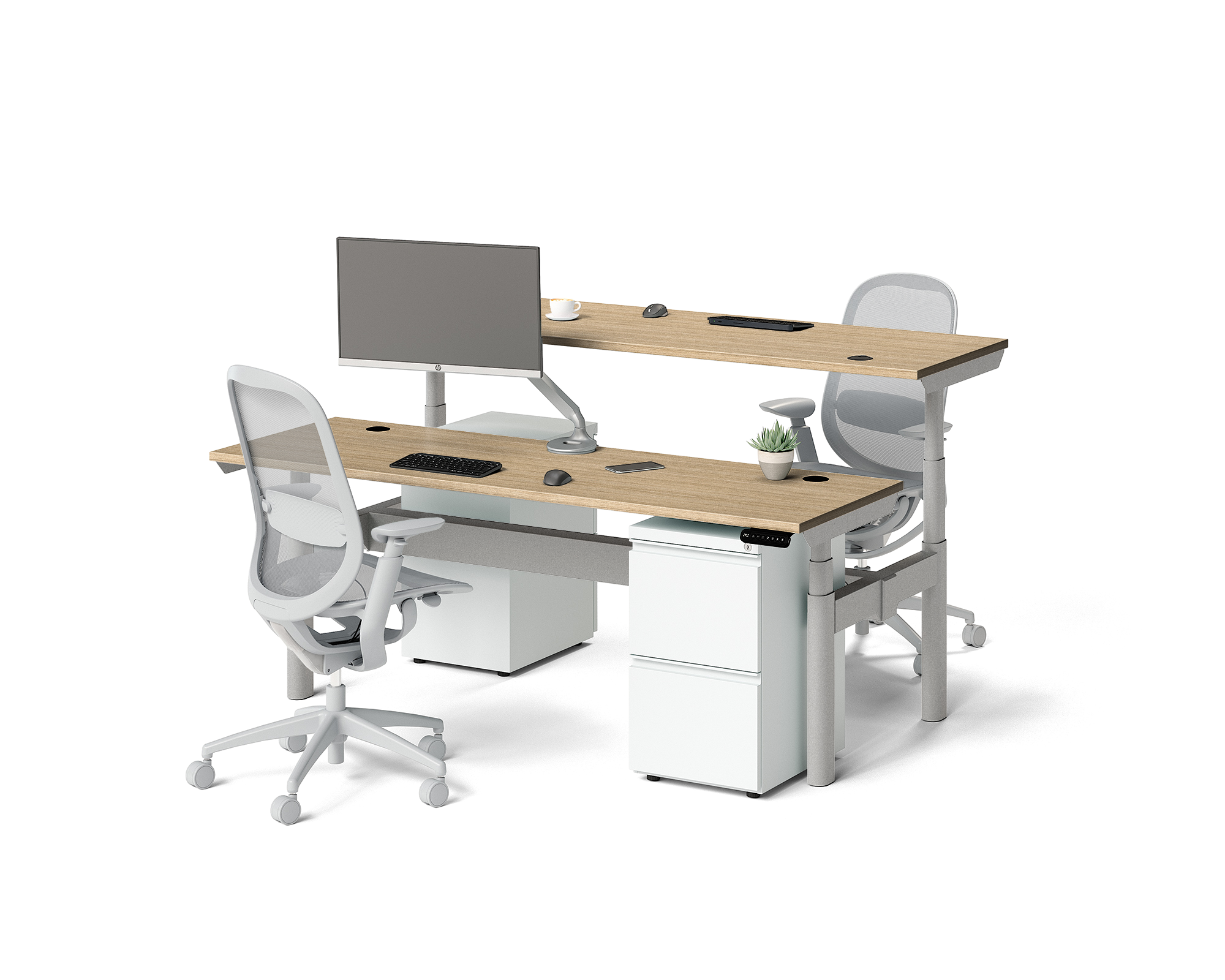 Sol Adjustable-Height Desks for 2