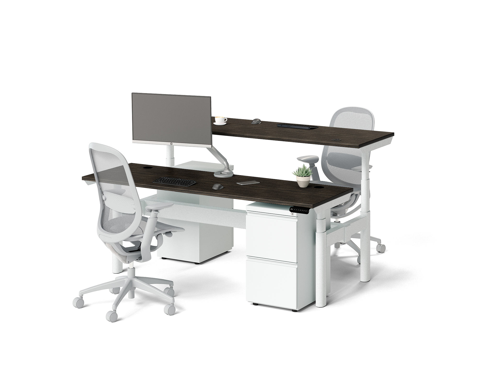 Sol Adjustable-Height Desks for 2