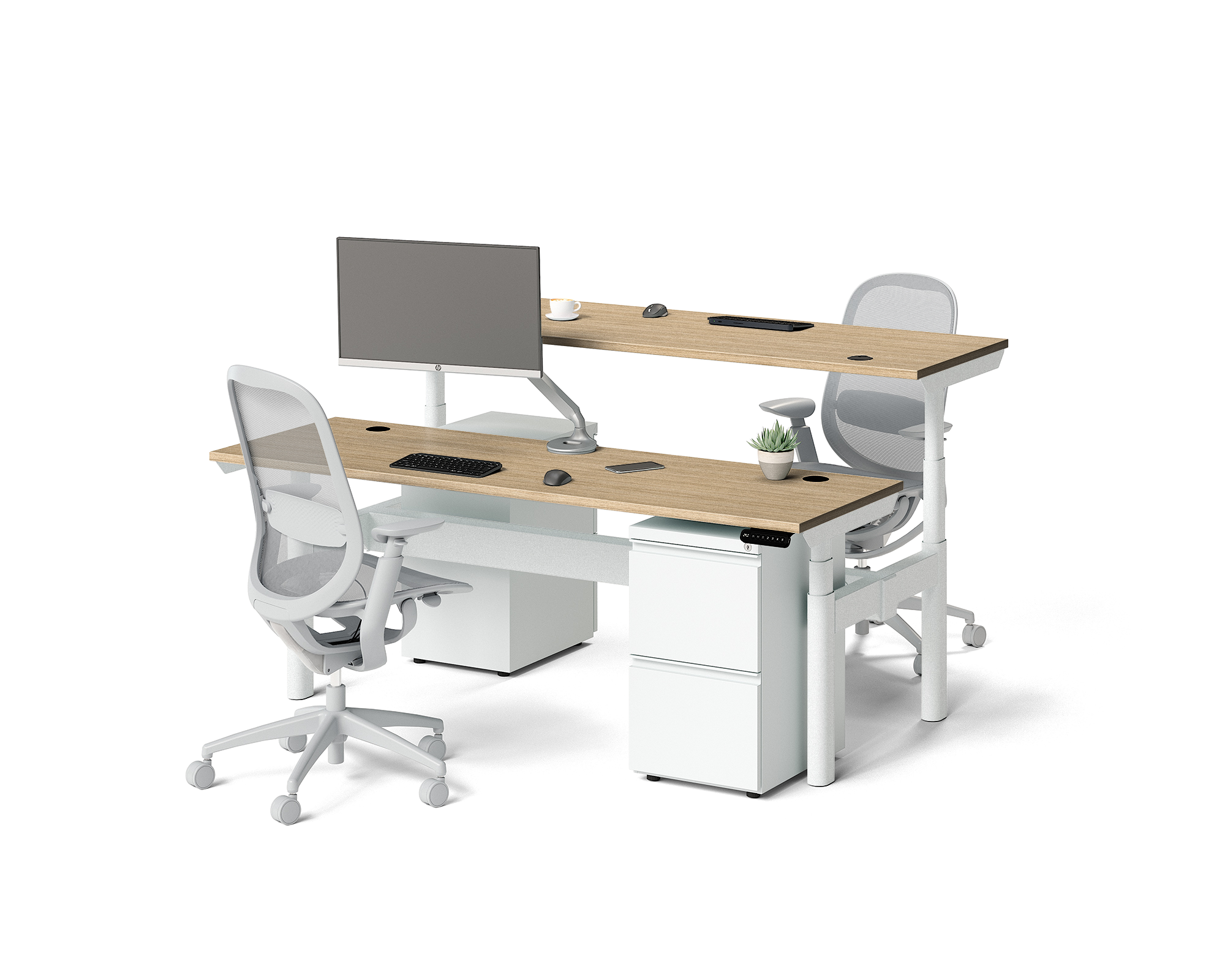 Sol Adjustable-Height Desks for 2