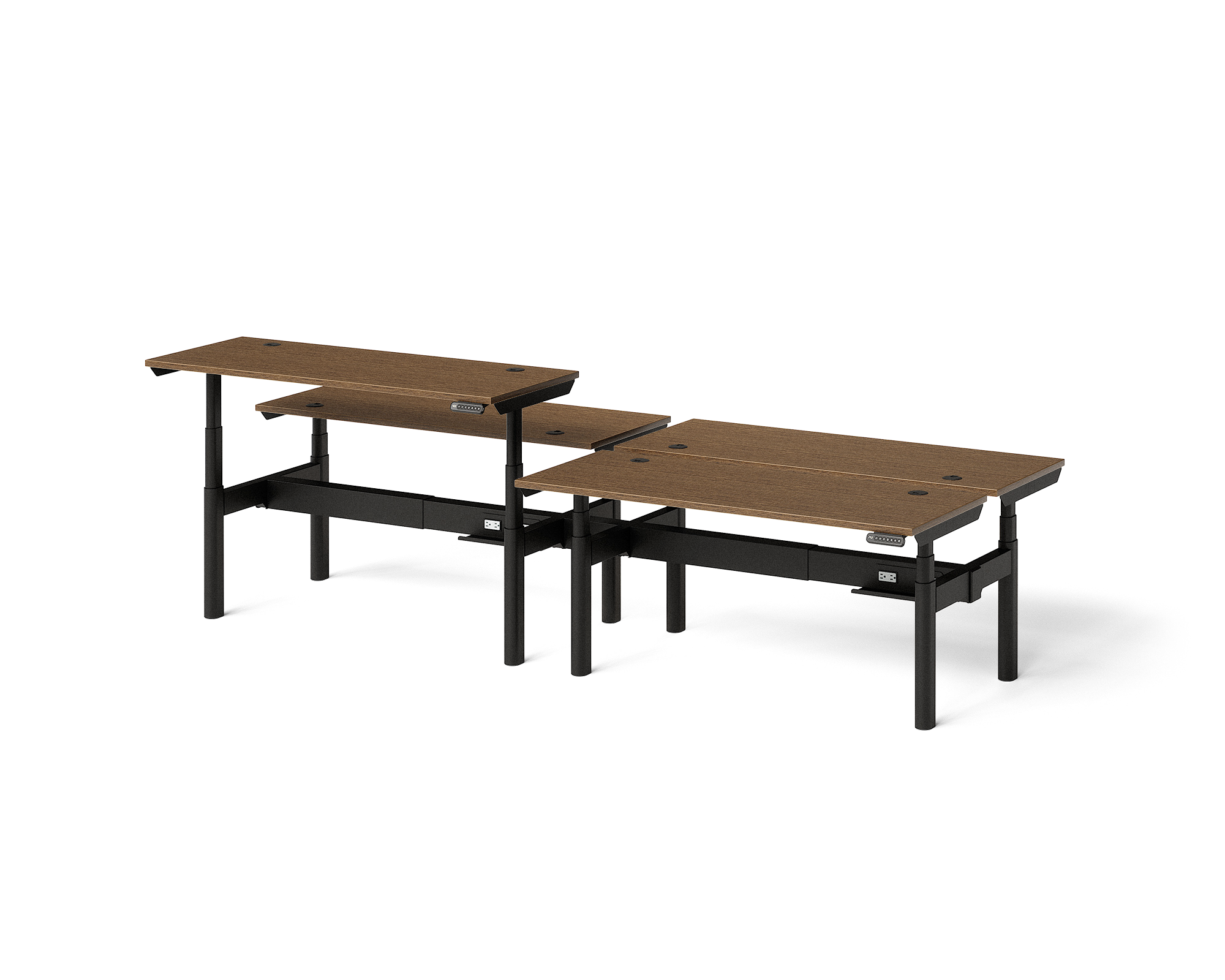Sol Adjustable-Height Desks for 4