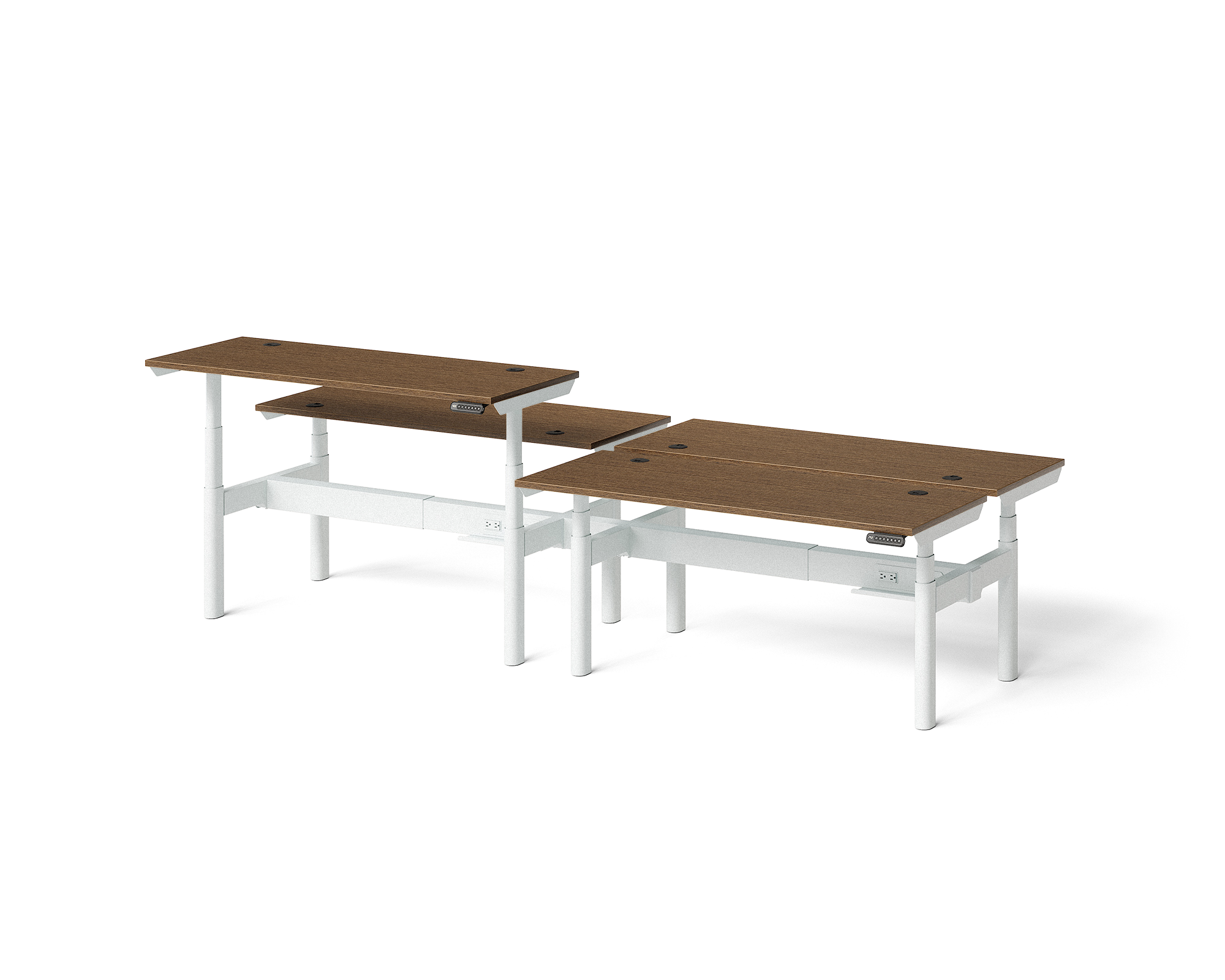 Sol Adjustable-Height Desks for 4
