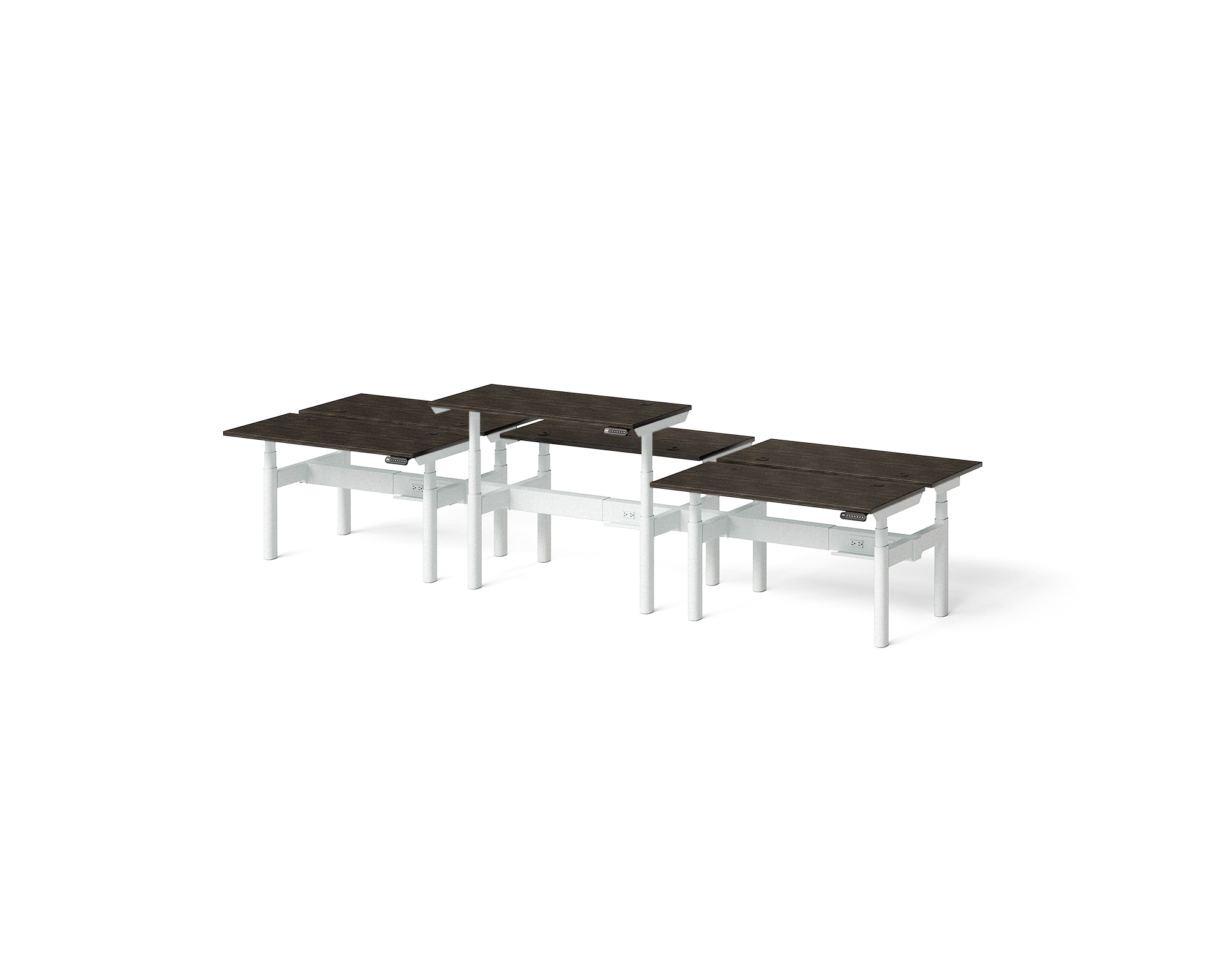 Sol Adjustable-Height Desks for 6