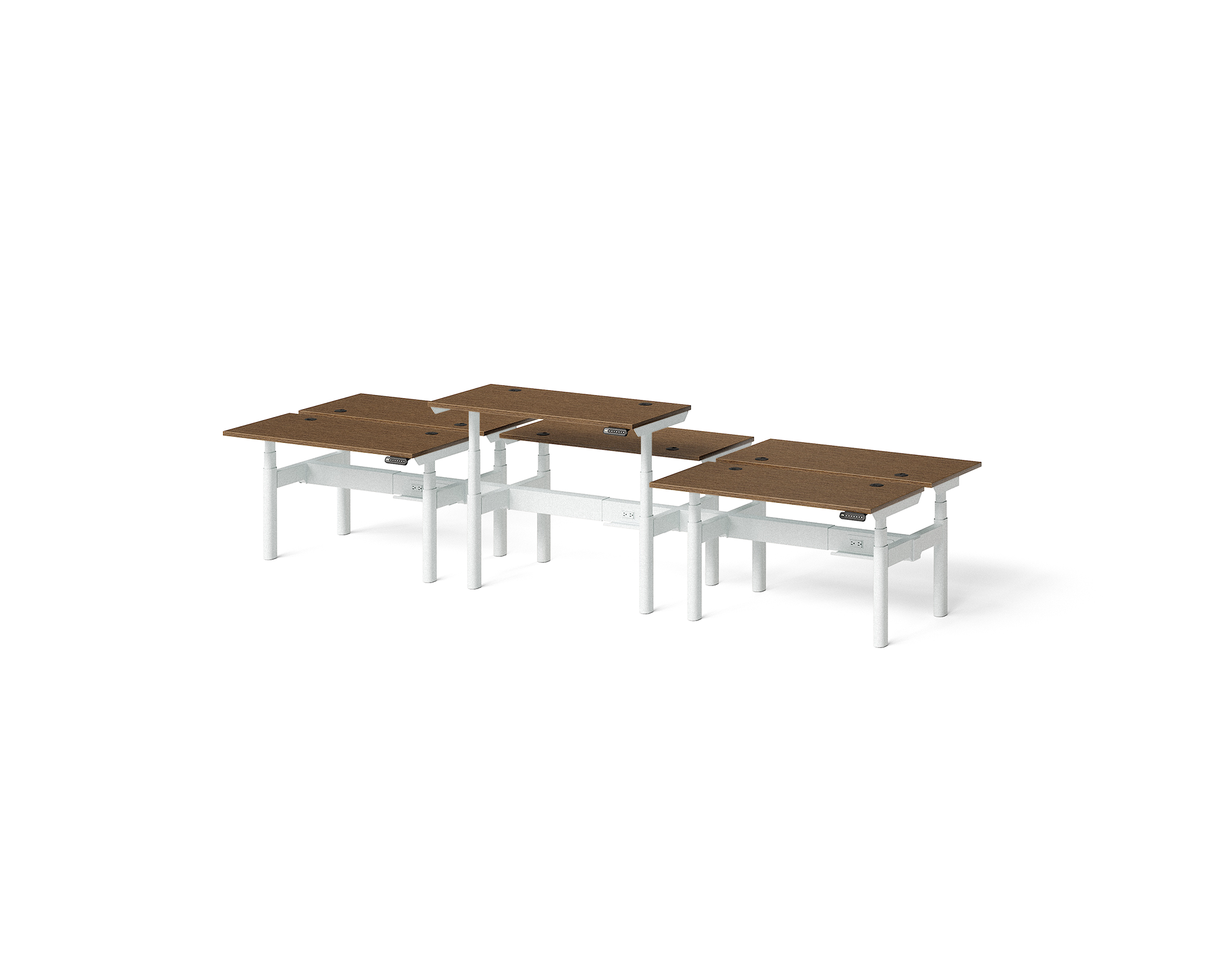 Sol Adjustable-Height Desks for 6