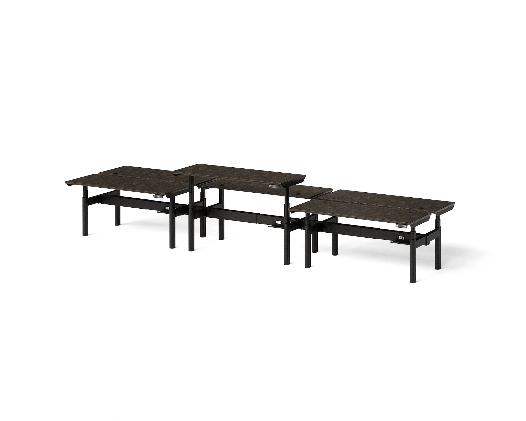 Sol Adjustable-Height Desks for 6