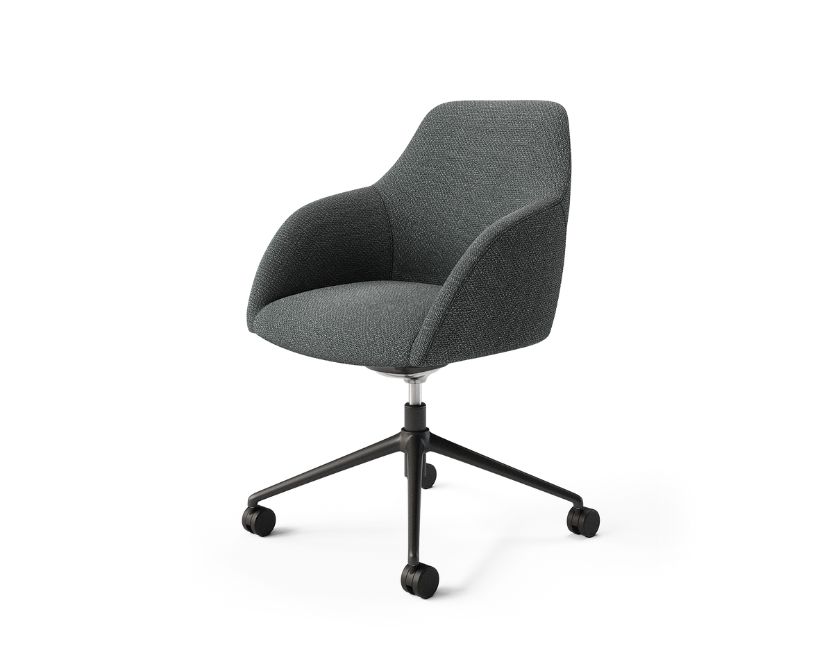 Wren Meeting Chair in Alloy with casters