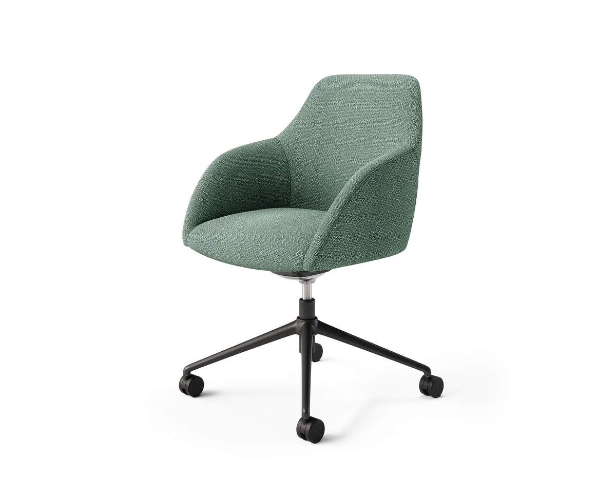 Wren Meeting Chair in Thyme with casters