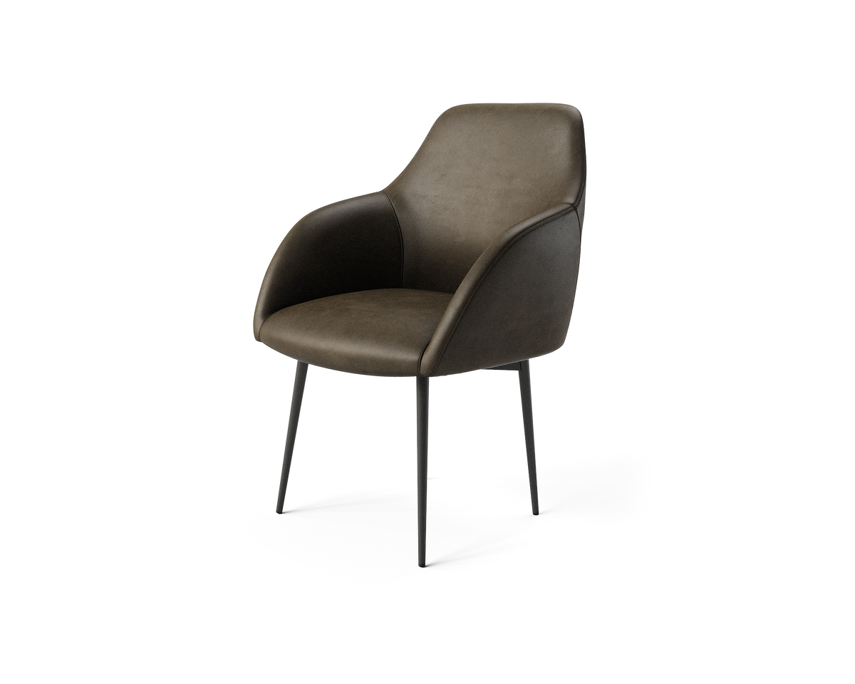 Wren Side Chair in Walnut Vinyl