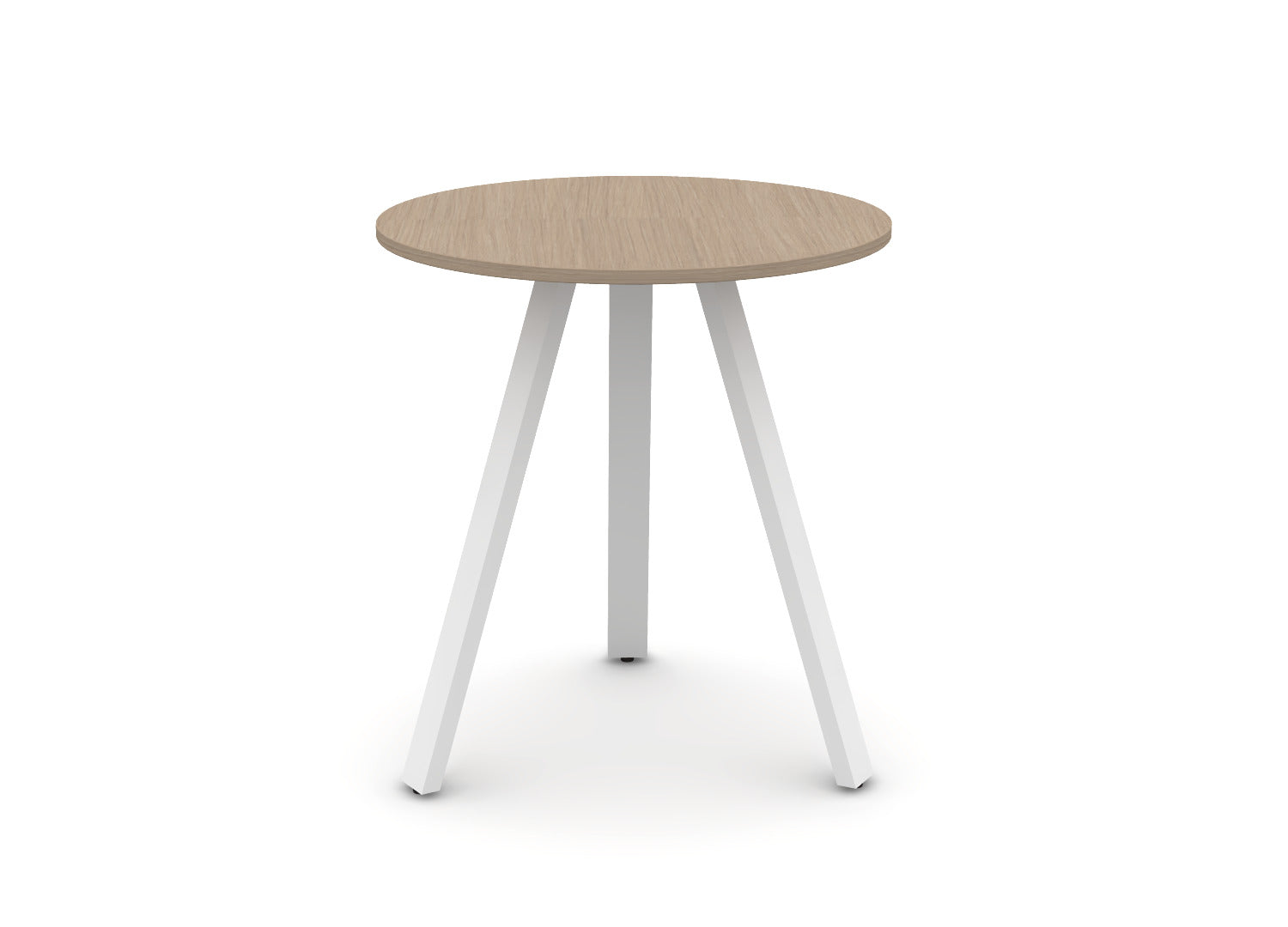 Round Angled-Leg Table – Standing Height