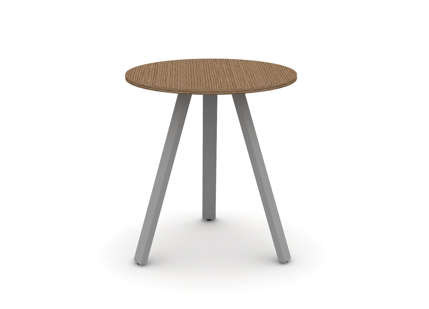 Round Angled-Leg Table – Standing Height