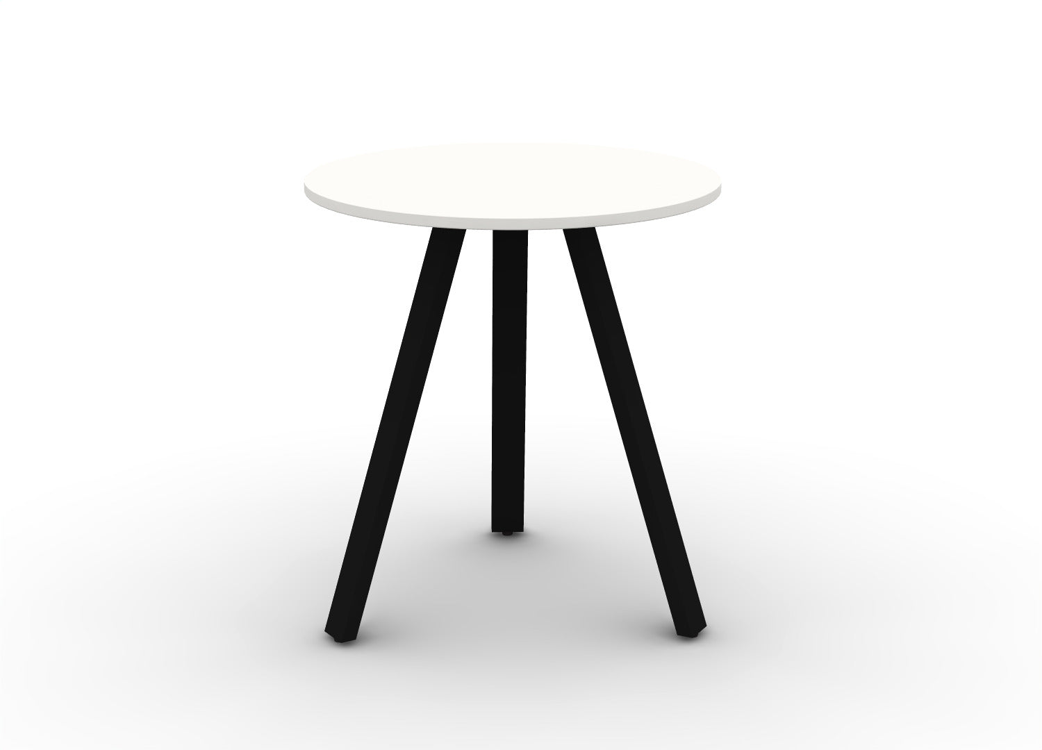 Round Angled-Leg Table – Standing Height