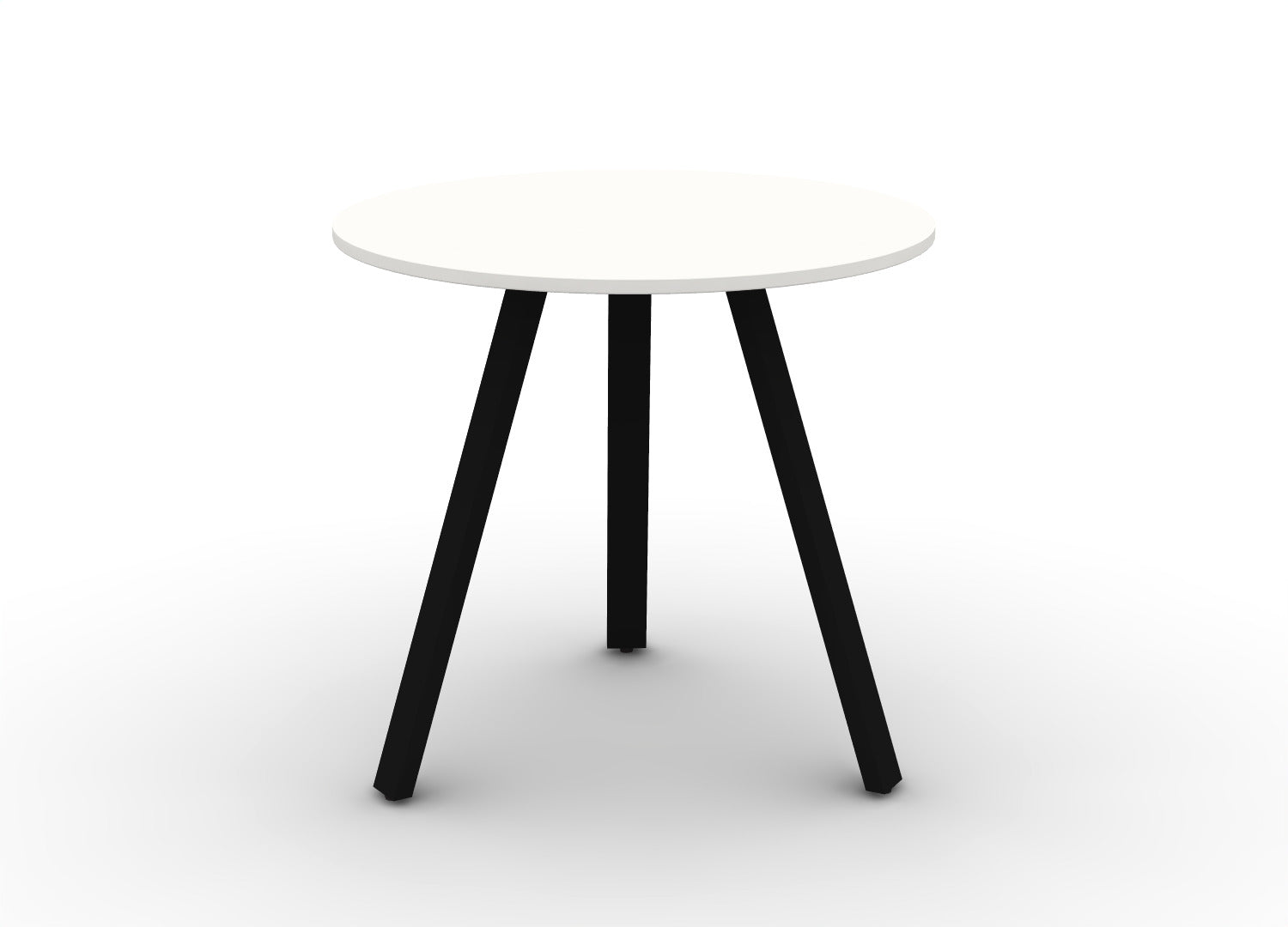 Round Angled-Leg Table – Standing Height