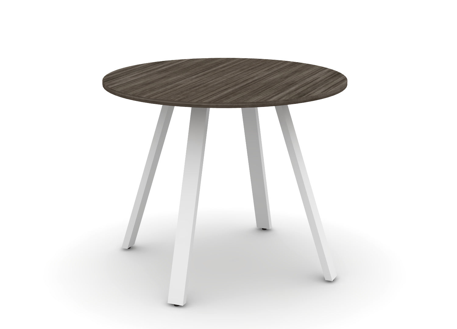 Round Angled-Leg Table – Standing Height