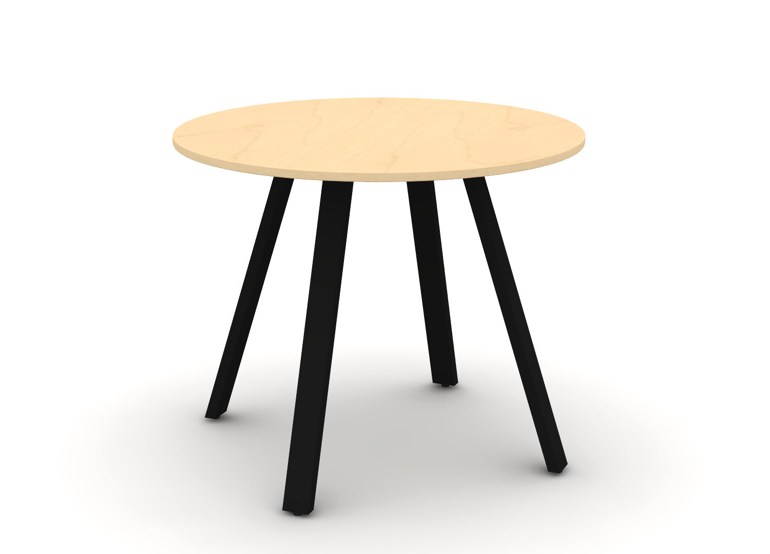 Round Angled-Leg Table – Standing Height
