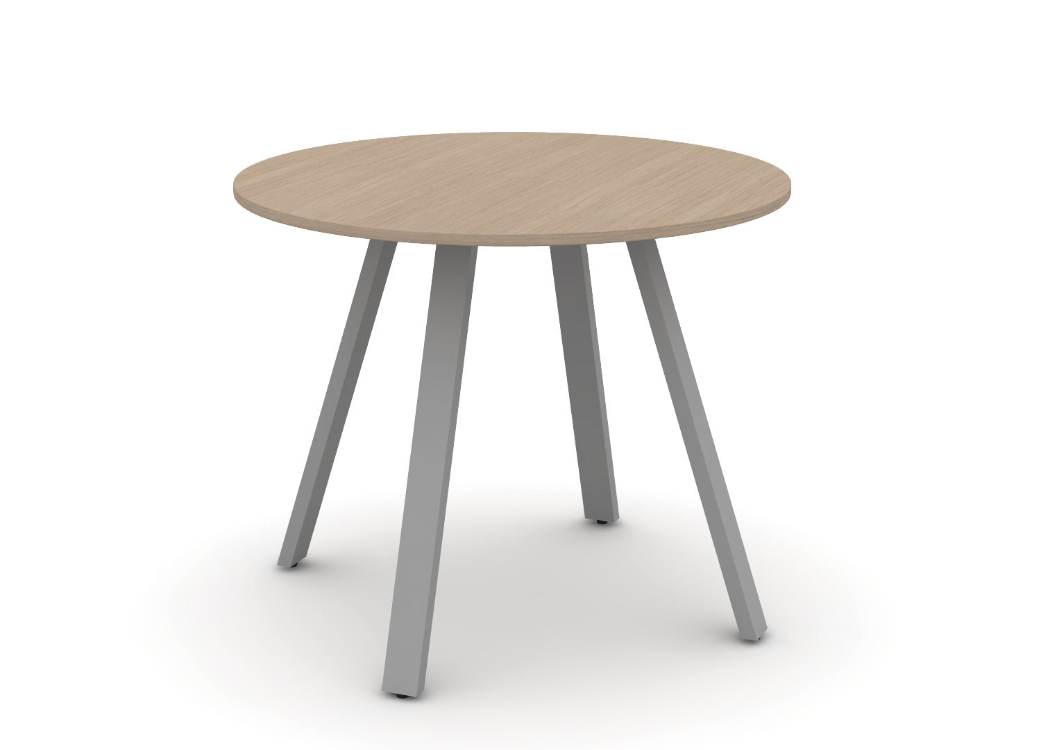 Round Angled-Leg Table – Standing Height