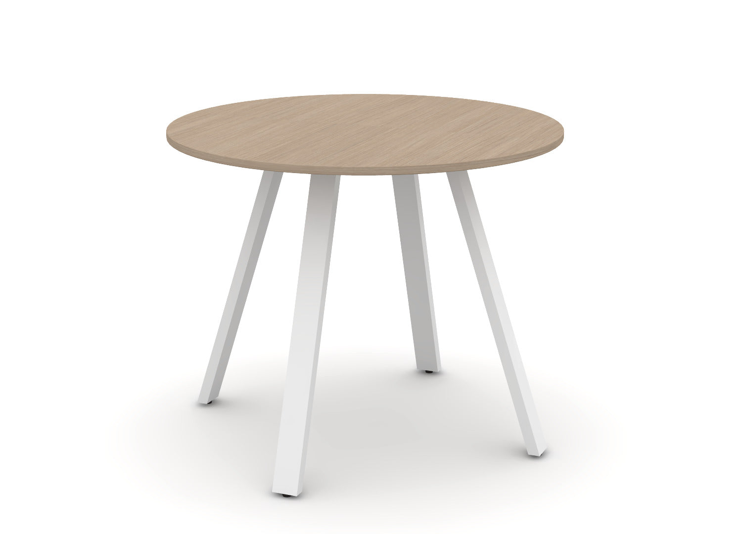 Round Angled-Leg Table – Standing Height