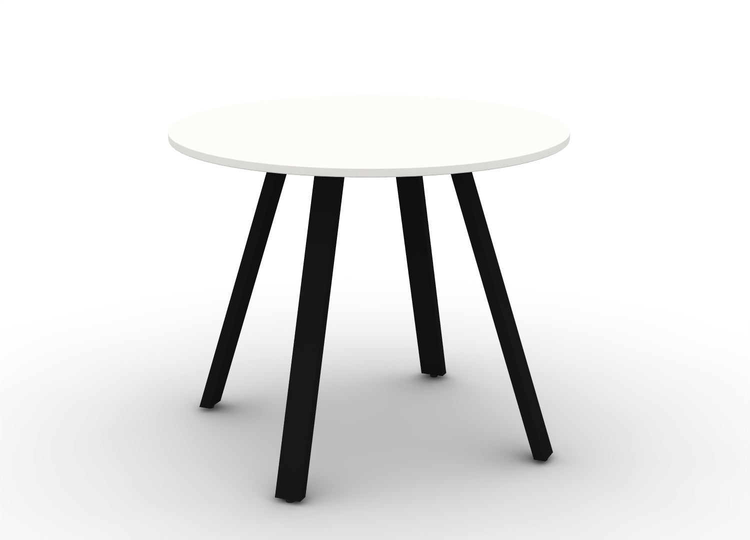 Round Angled-Leg Table – Standing Height