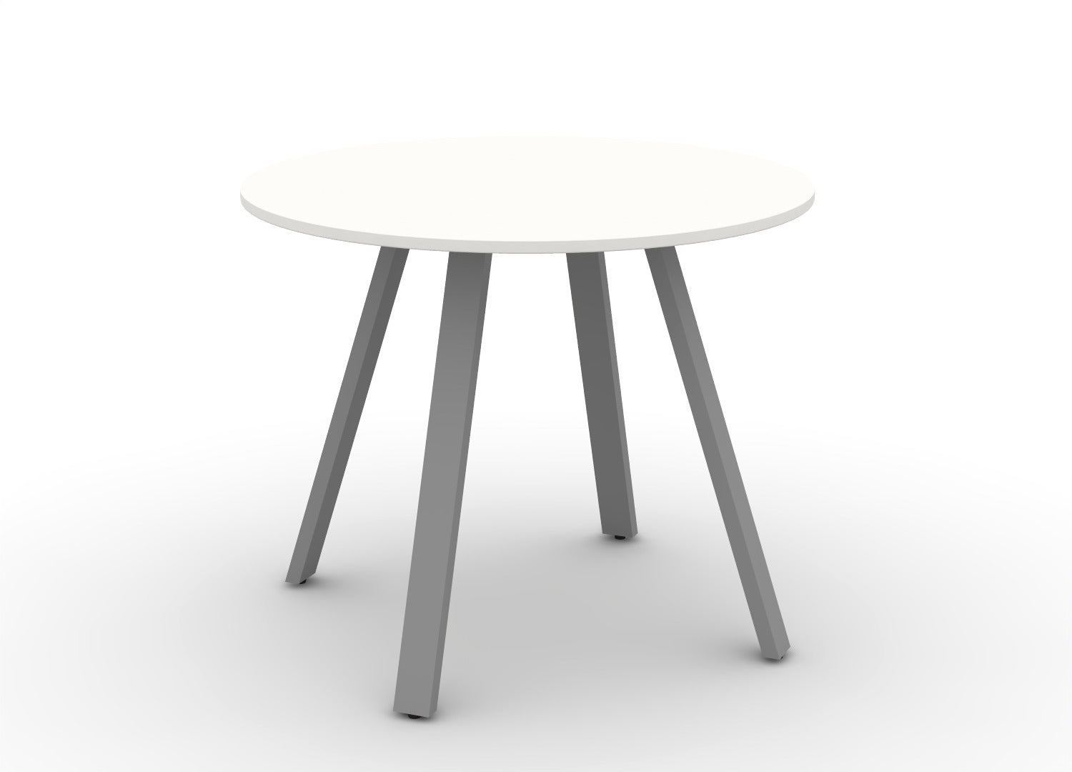 Round Angled-Leg Table – Standing Height