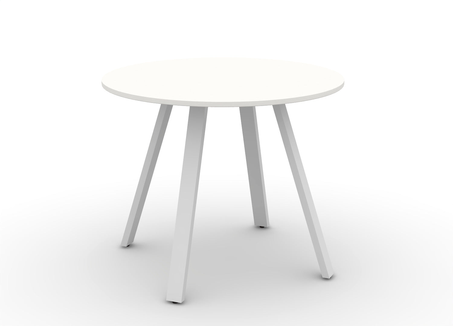 Round Angled-Leg Table – Standing Height