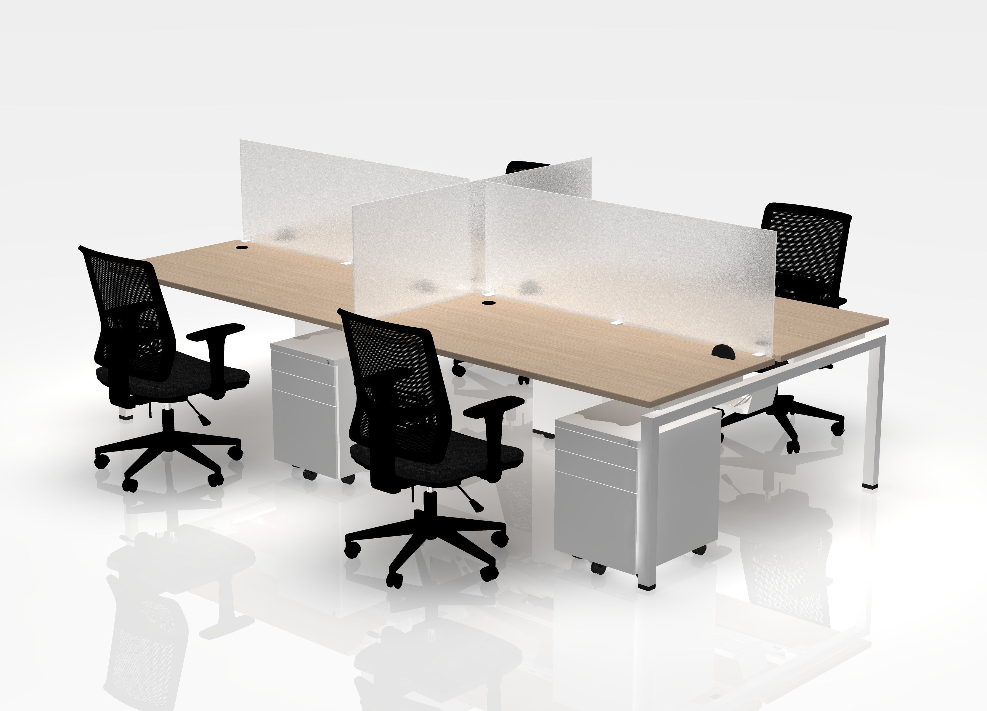 24" Jot Desk Bundle - Pod of 4