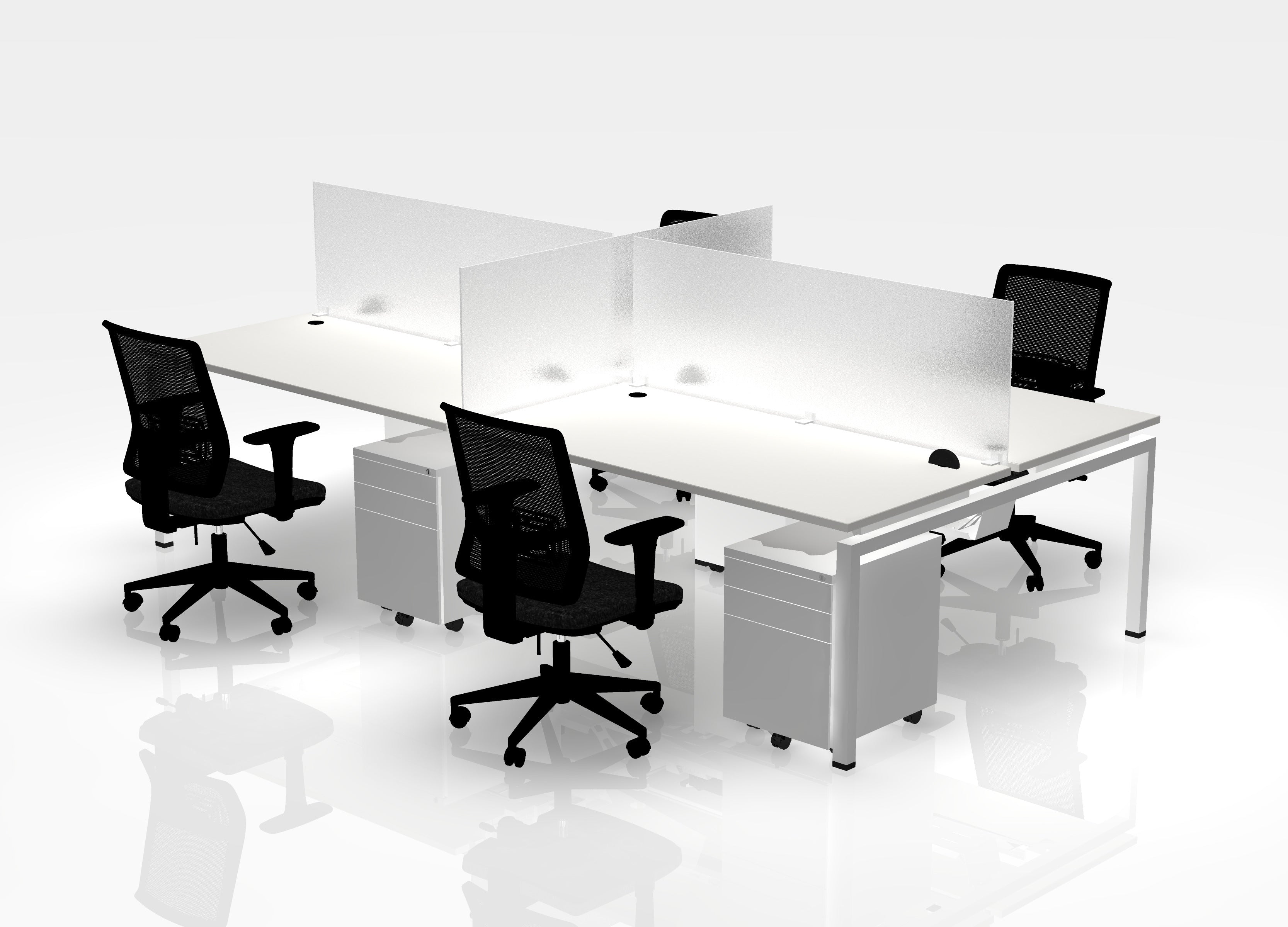 24" Jot Desk Bundle - Pod of 4