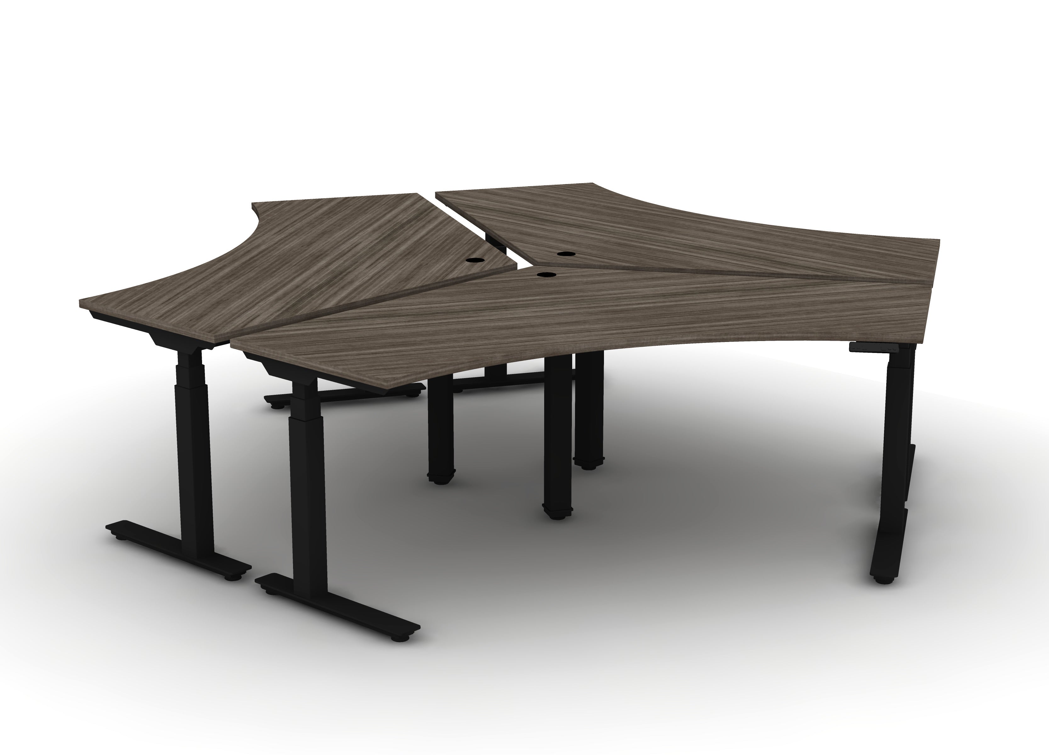 120 Think Desk (sit to stand) - Pod of 3