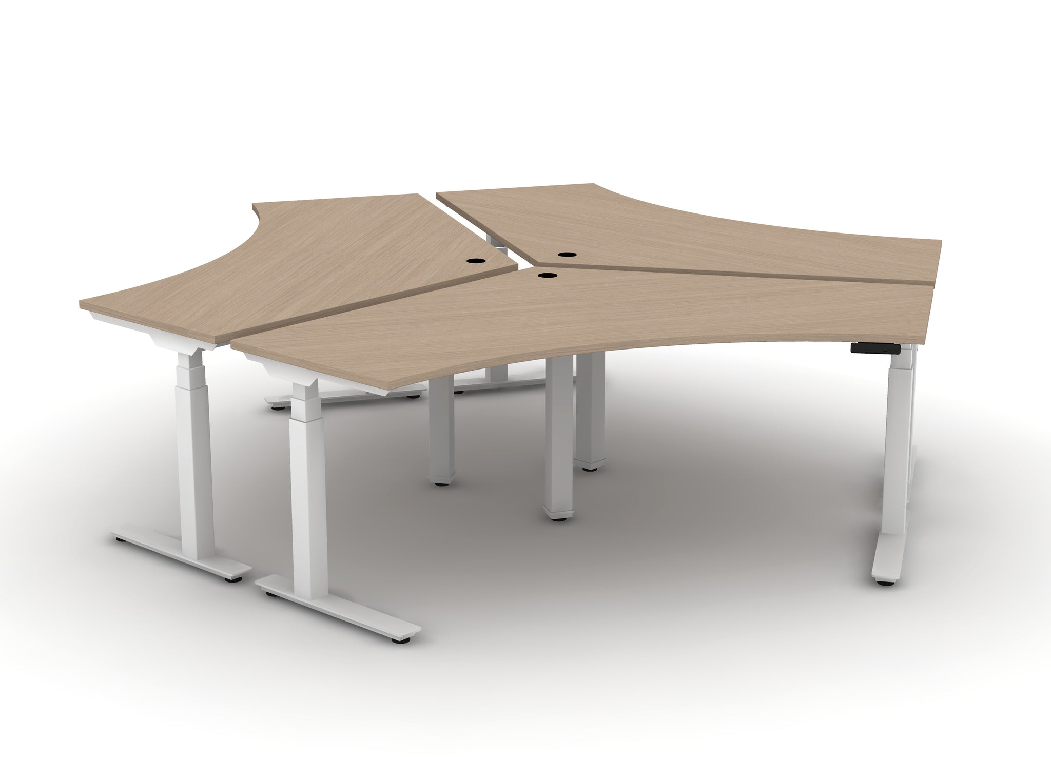 120 Think Desk (sit to stand) - Pod of 3