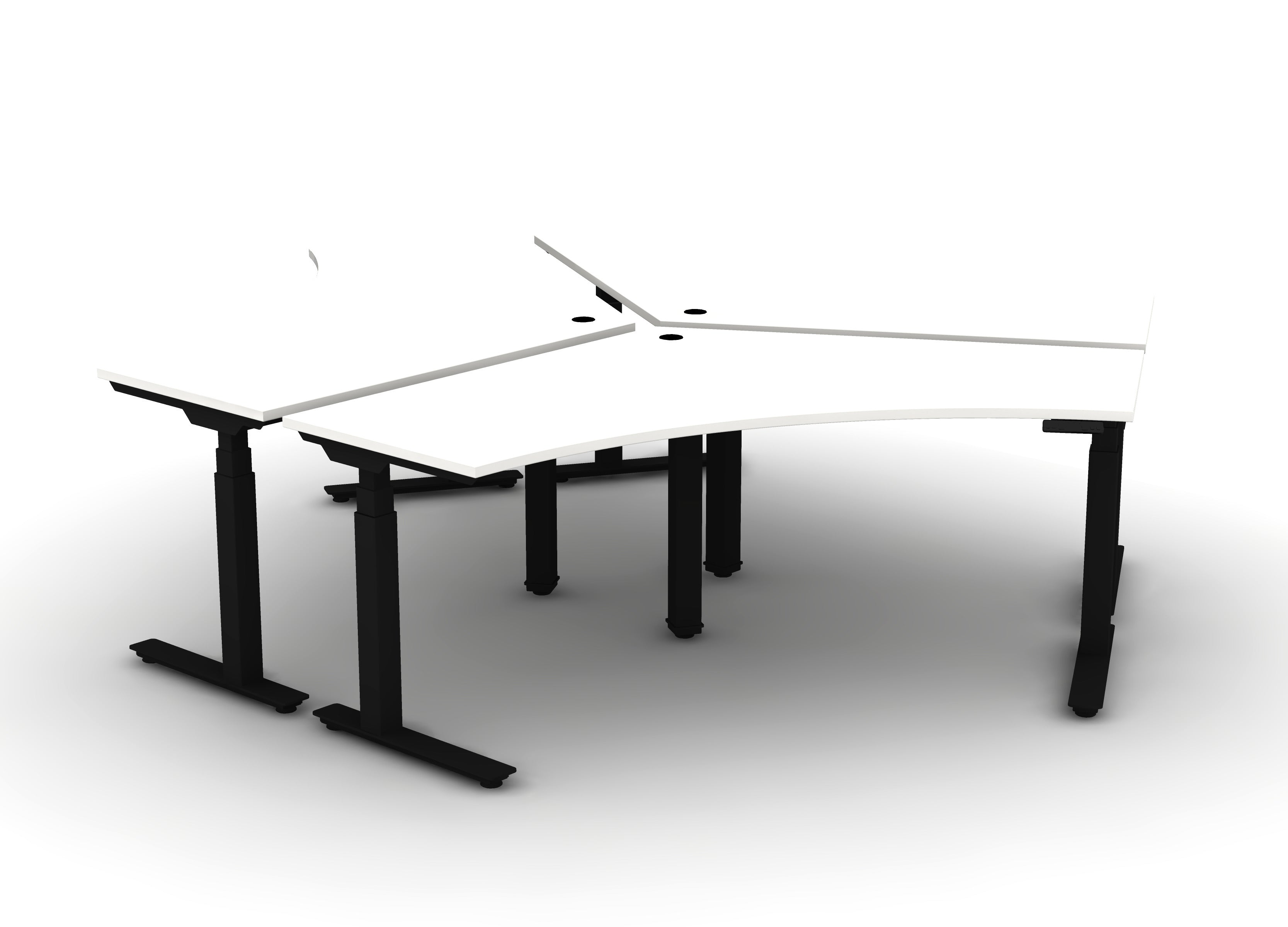 120 Think Desk (sit to stand) - Pod of 3