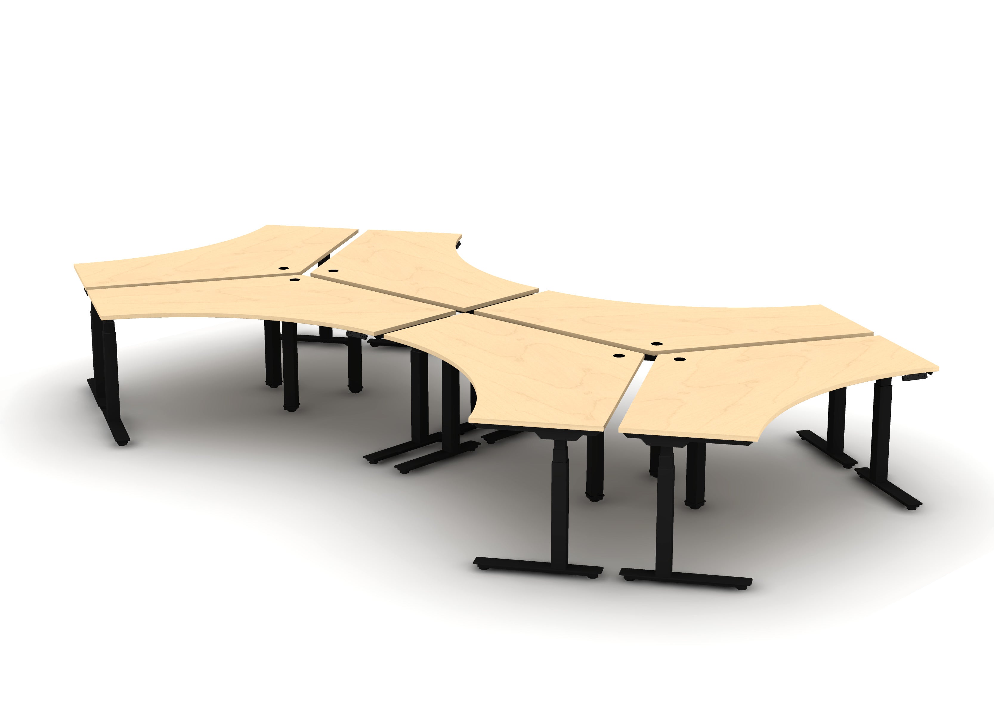 120 Think Desk (sit to stand) - Pod of 6