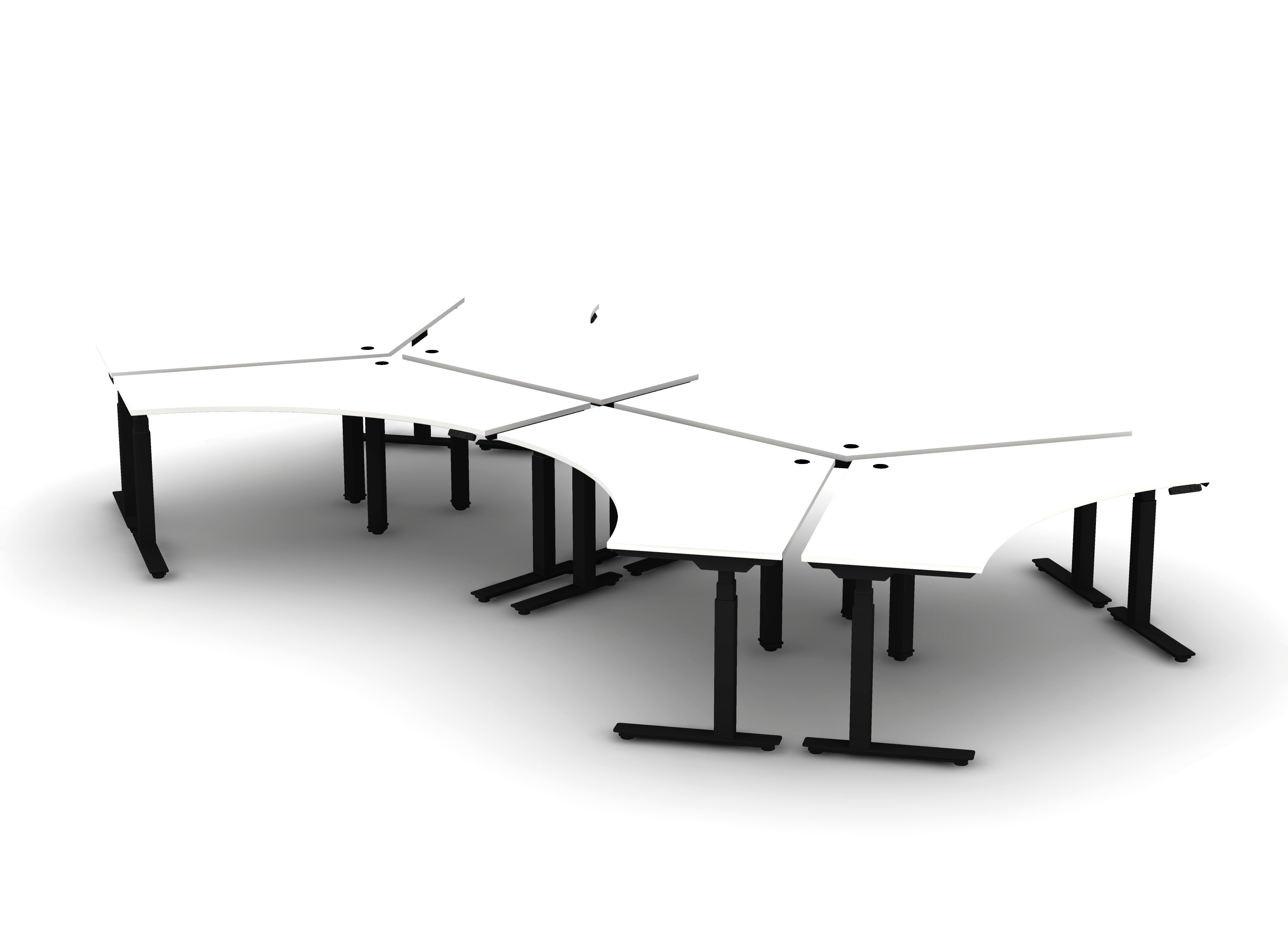 120 Think Desk (sit to stand) - Pod of 6