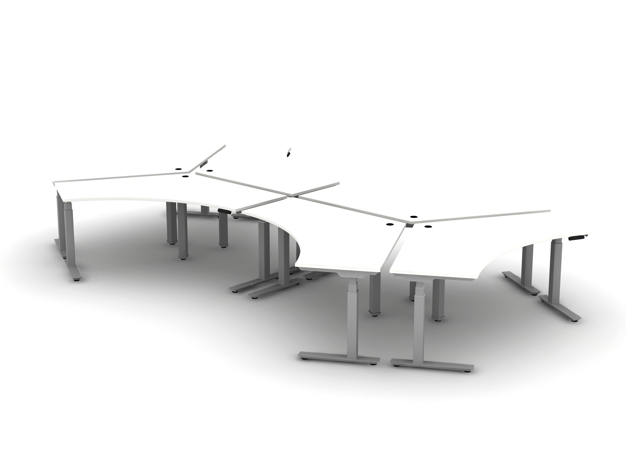 120 Think Desk (sit to stand) - Pod of 6