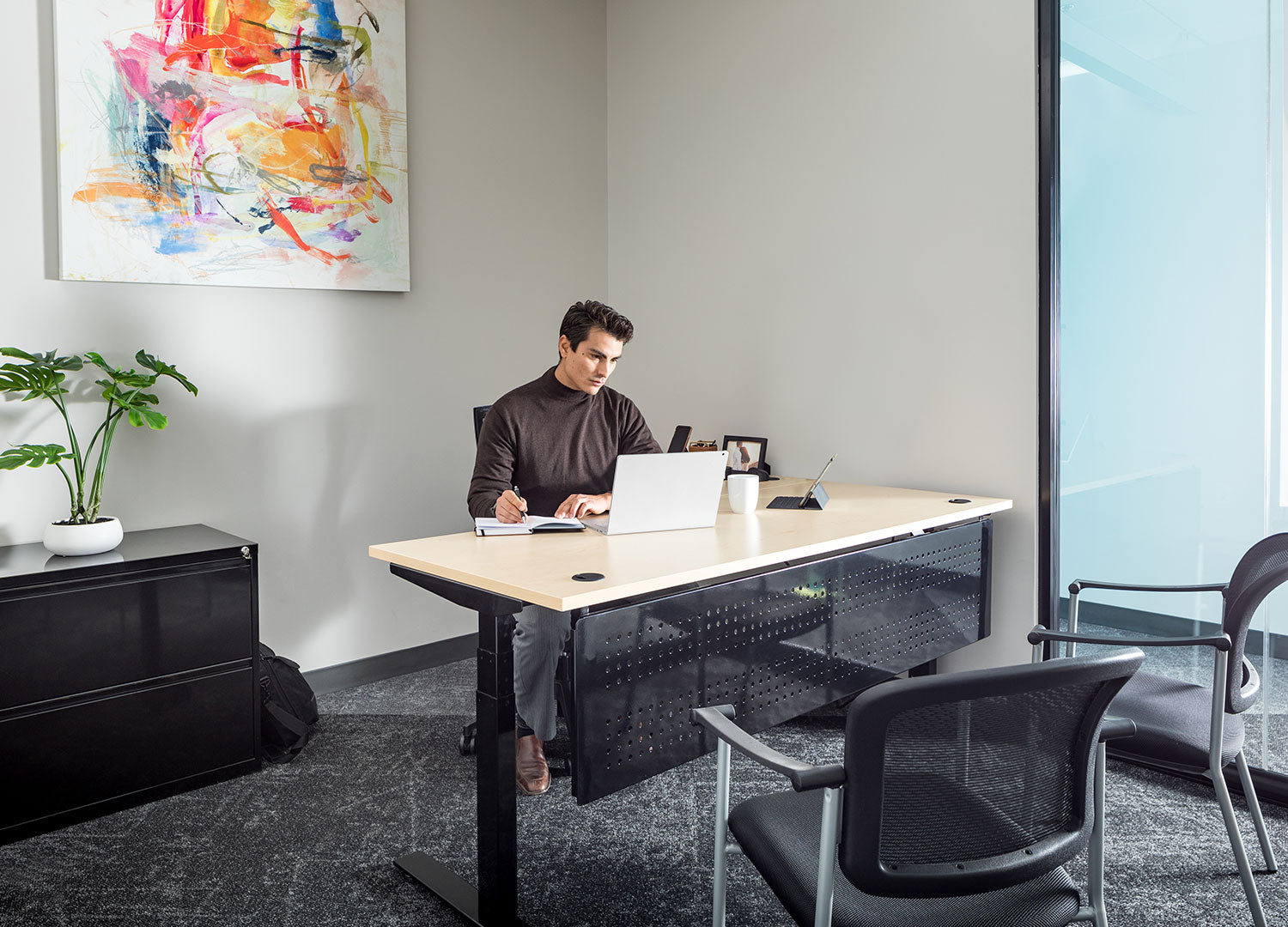 Premium Office Bundle – Think Desk (sit to stand)