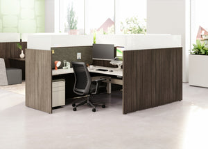 Skyline Height-Adjustable L-Shape Desks