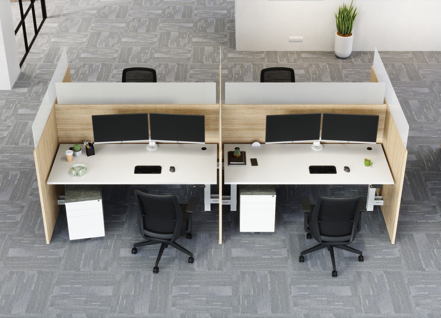 Skyline Height-Adjustable Straight Desks