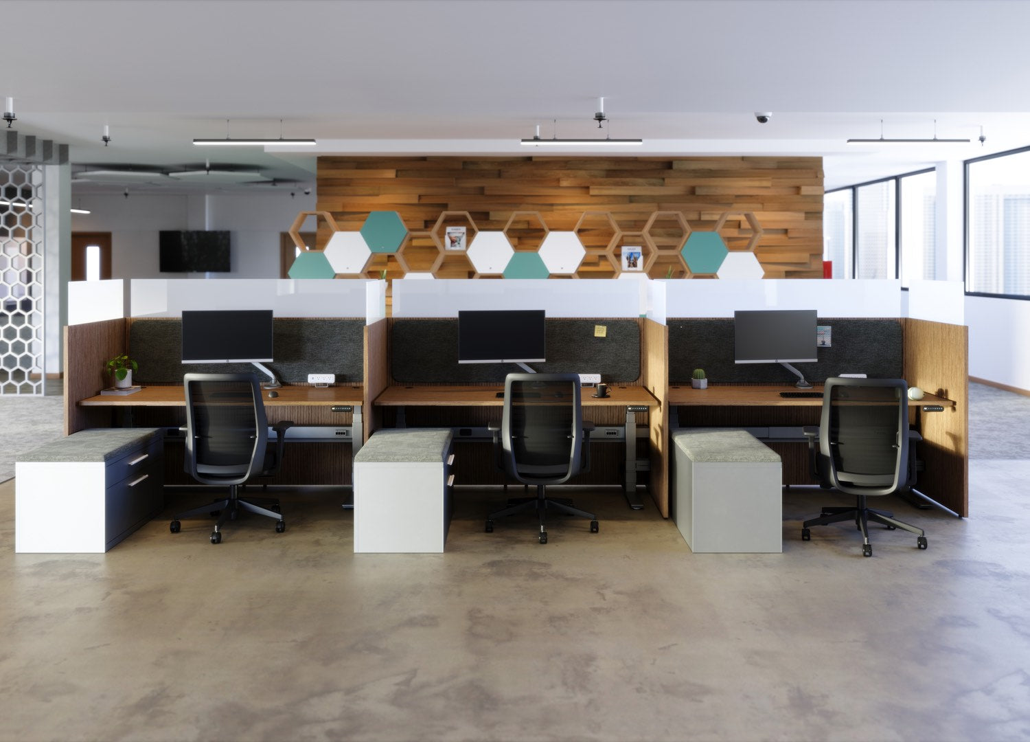 Skyline Height-Adjustable Straight Desks