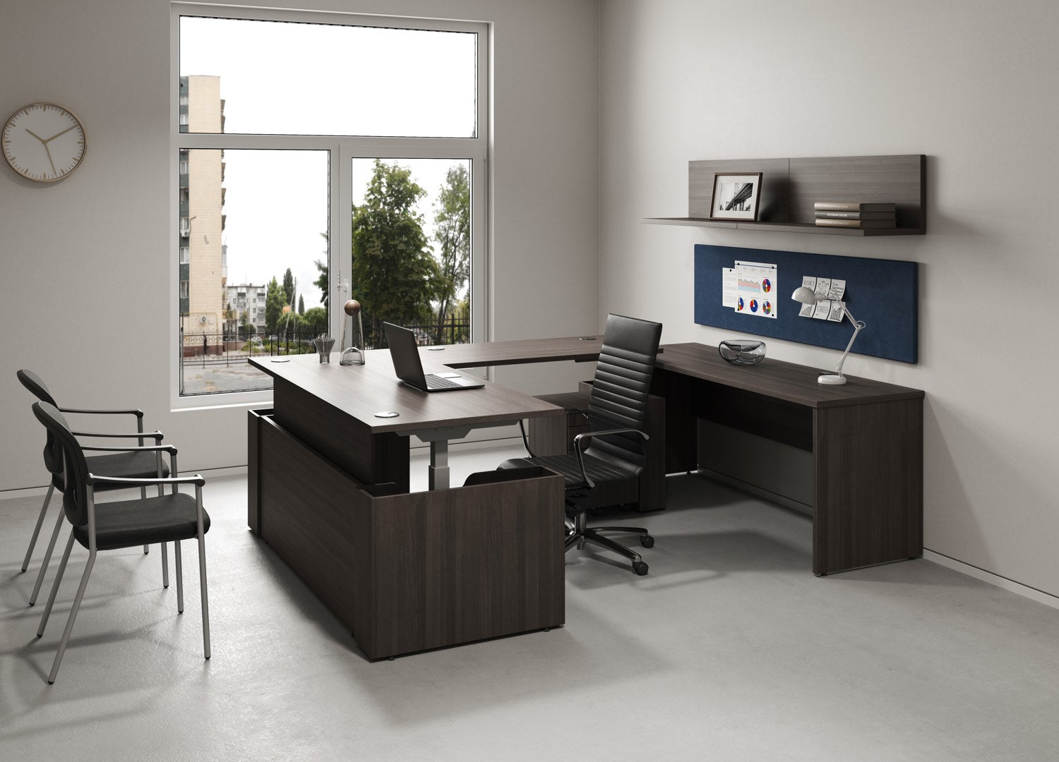 EDGE Height-Adjustable Desk L-Shape