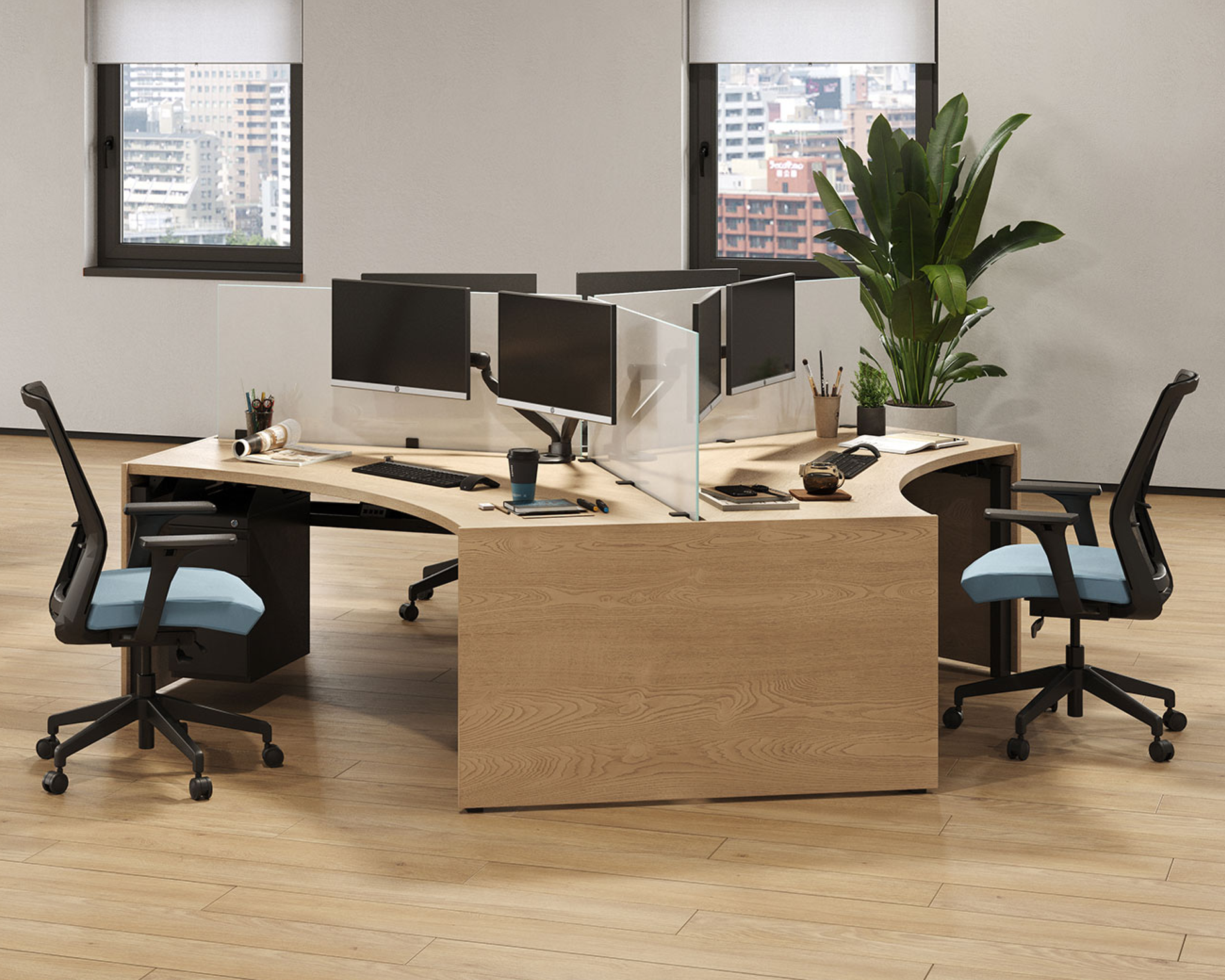 120 Jot Desk - Pod of 3