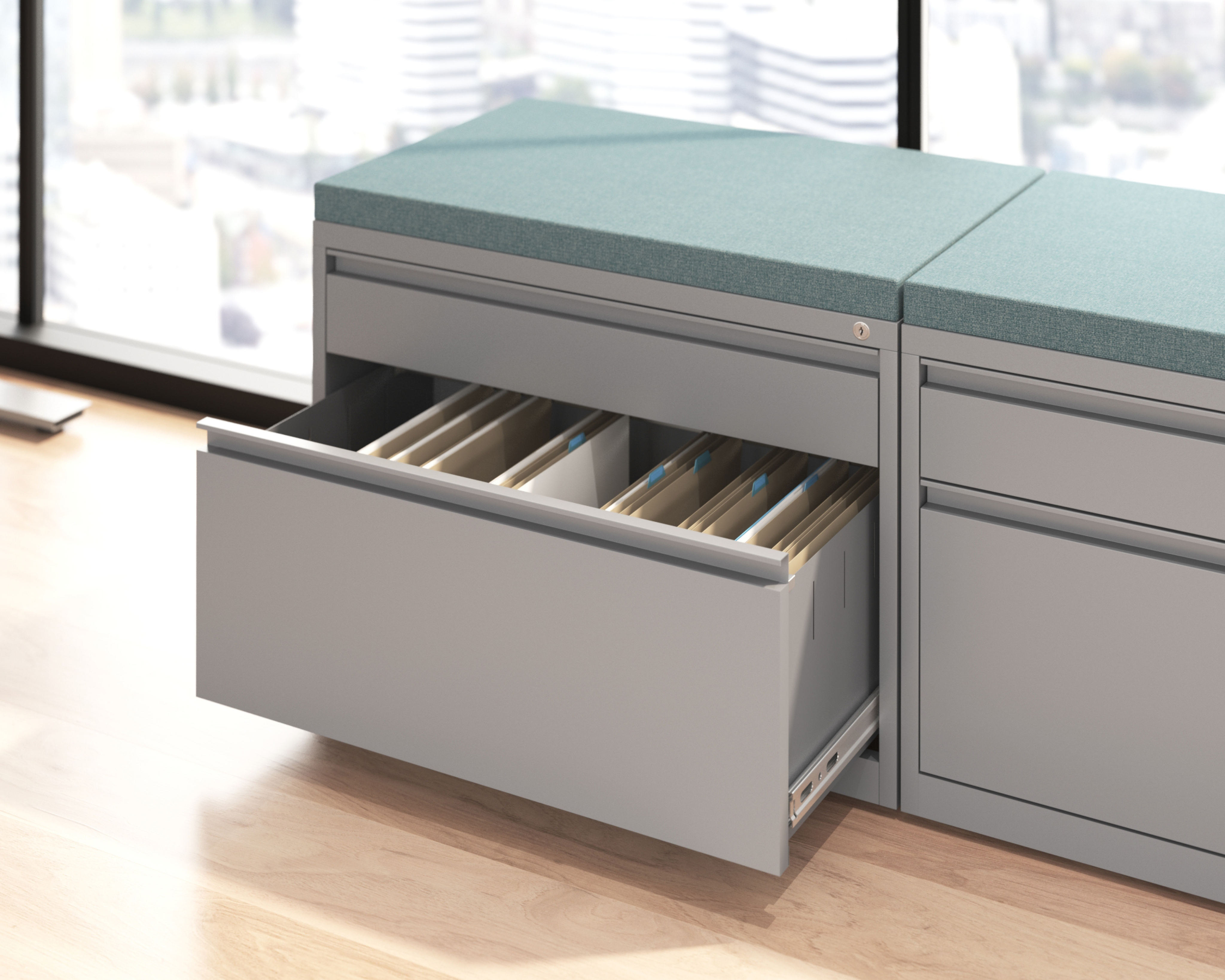 Keep 2-Drawer Flat and Hanging Lateral File Cabinet