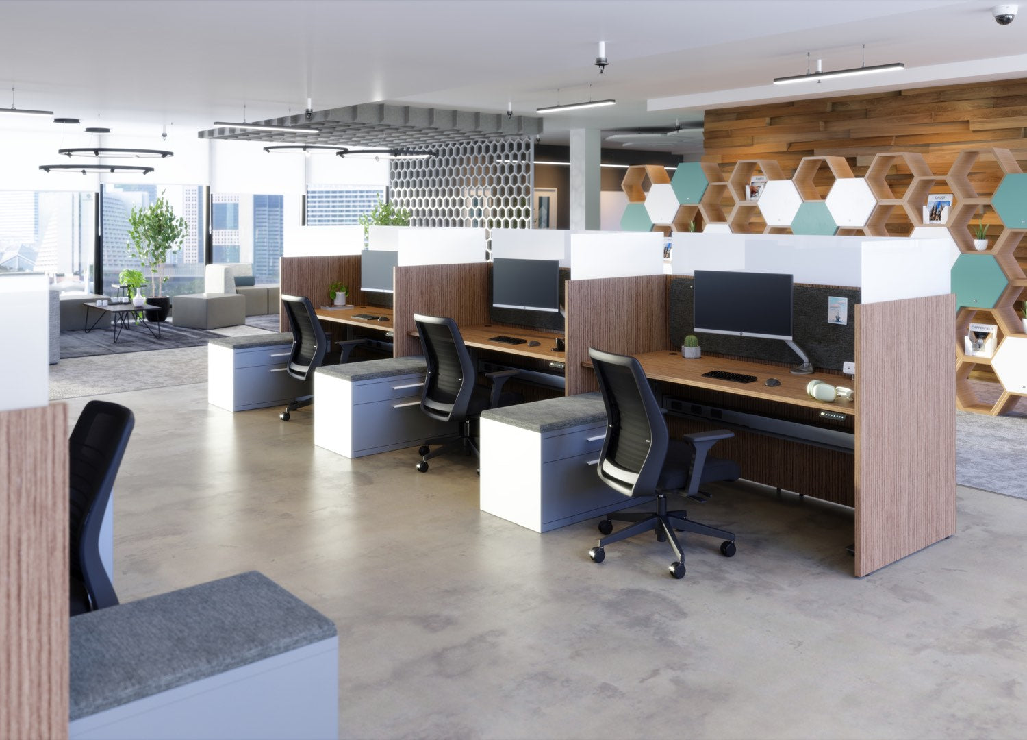 Skyline Height-Adjustable Straight Desks