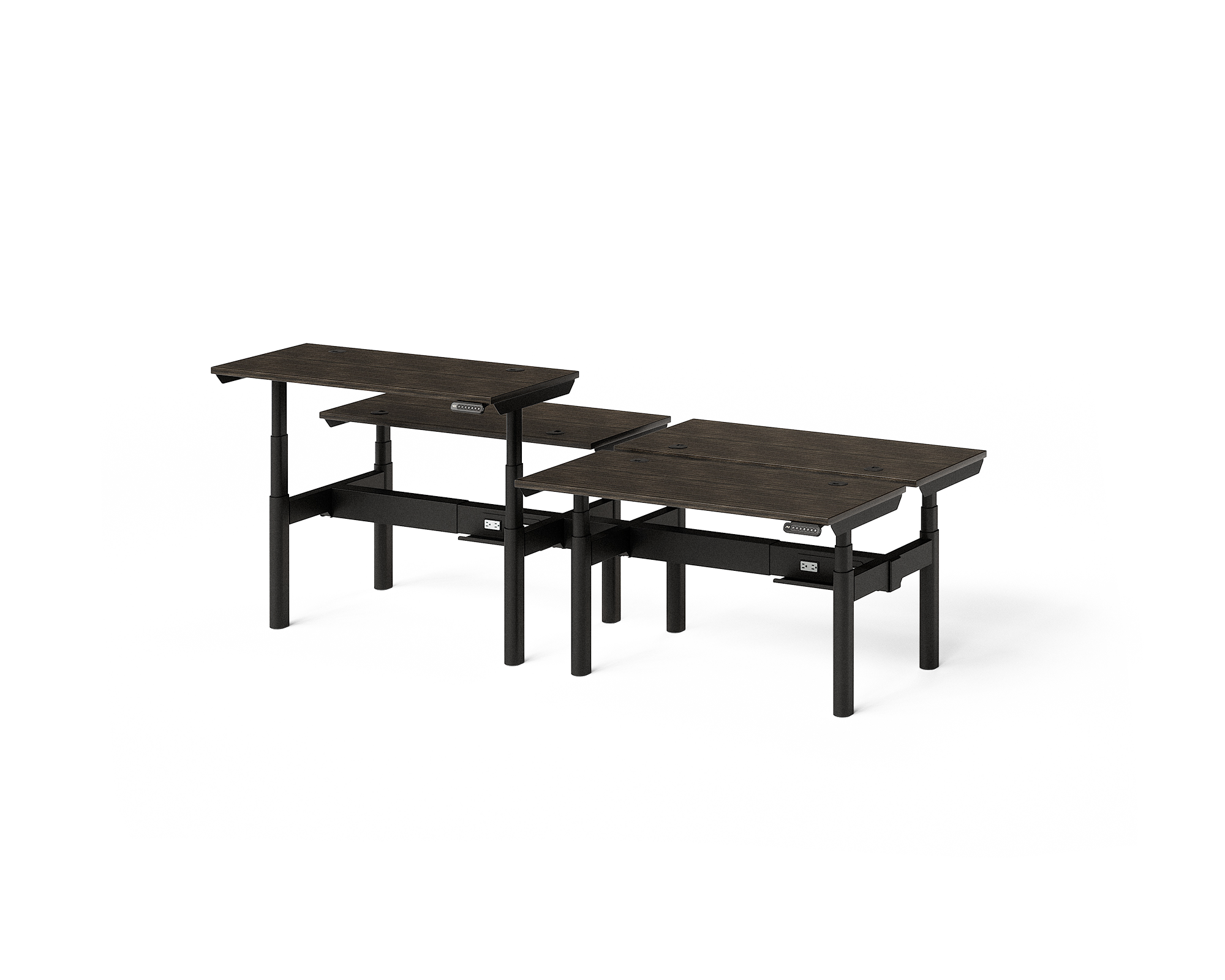 Sol Adjustable-Height Desks for 4